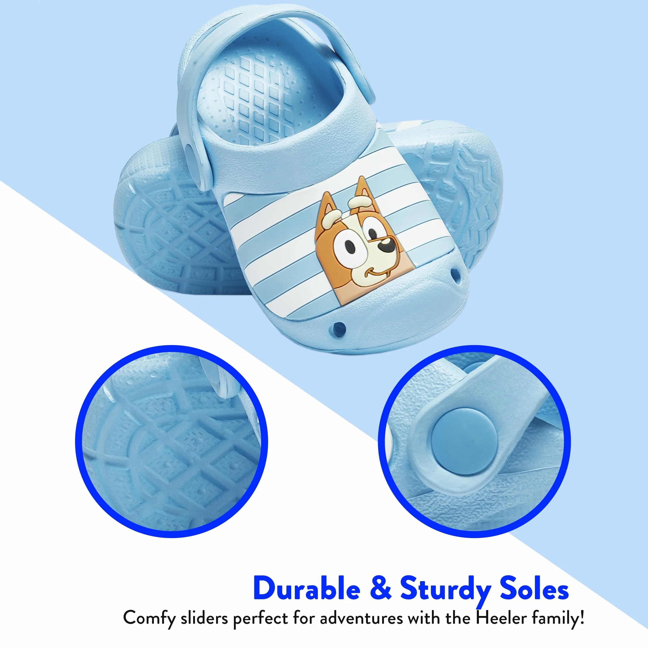 Klapki Bluey Dla Chłopców | Klapki Dla Dzieci Bingo | Buty Basenowe Dla Chłopców | Oficjalny Merchandise