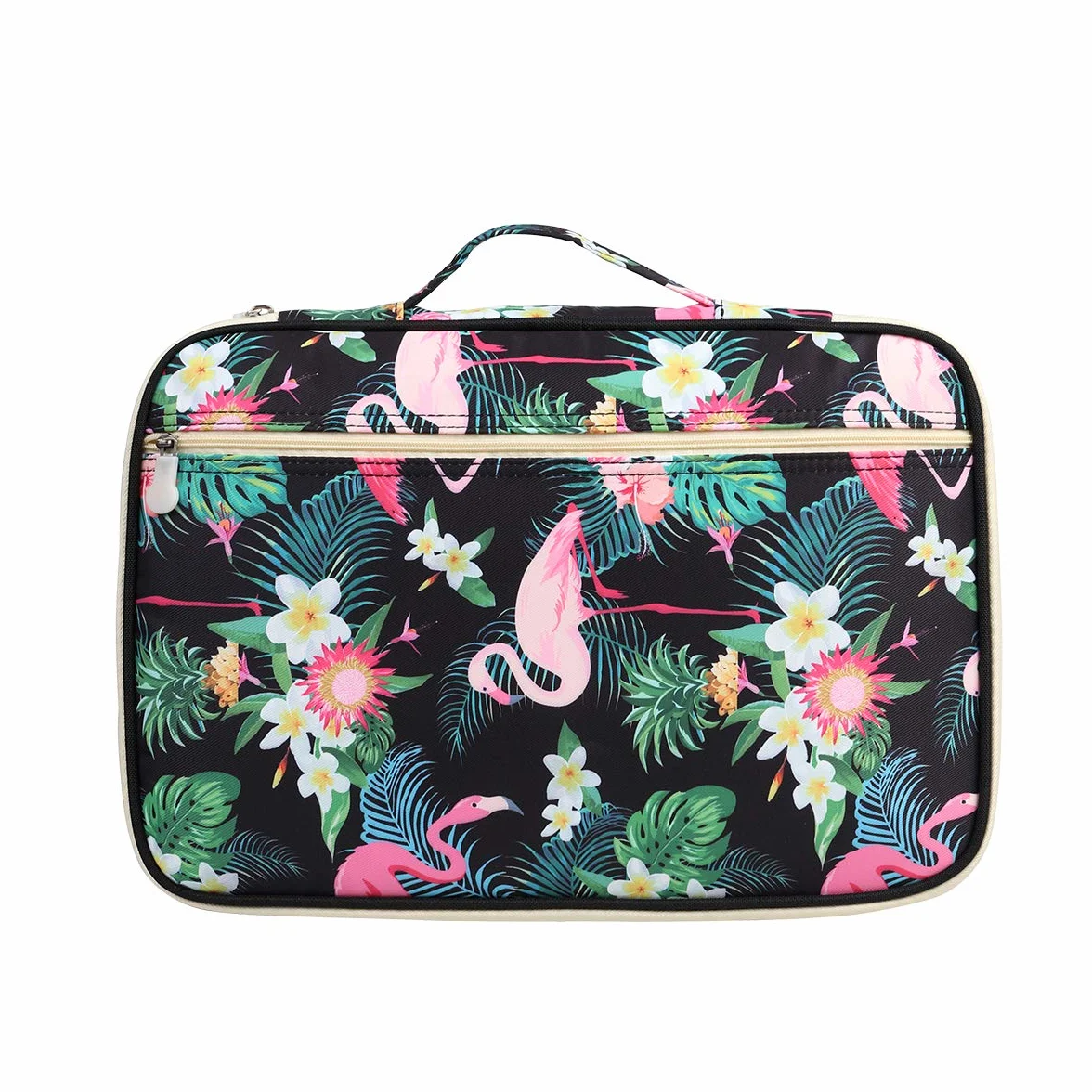 JAKAGO Portfolio Biznesowy Teczka do padfolio Inteligentny folder A4 Folio Wodoodporny organizer Paszport Torba na konferencję Folder Pad Case, Flamingo, M, Nowoczesny