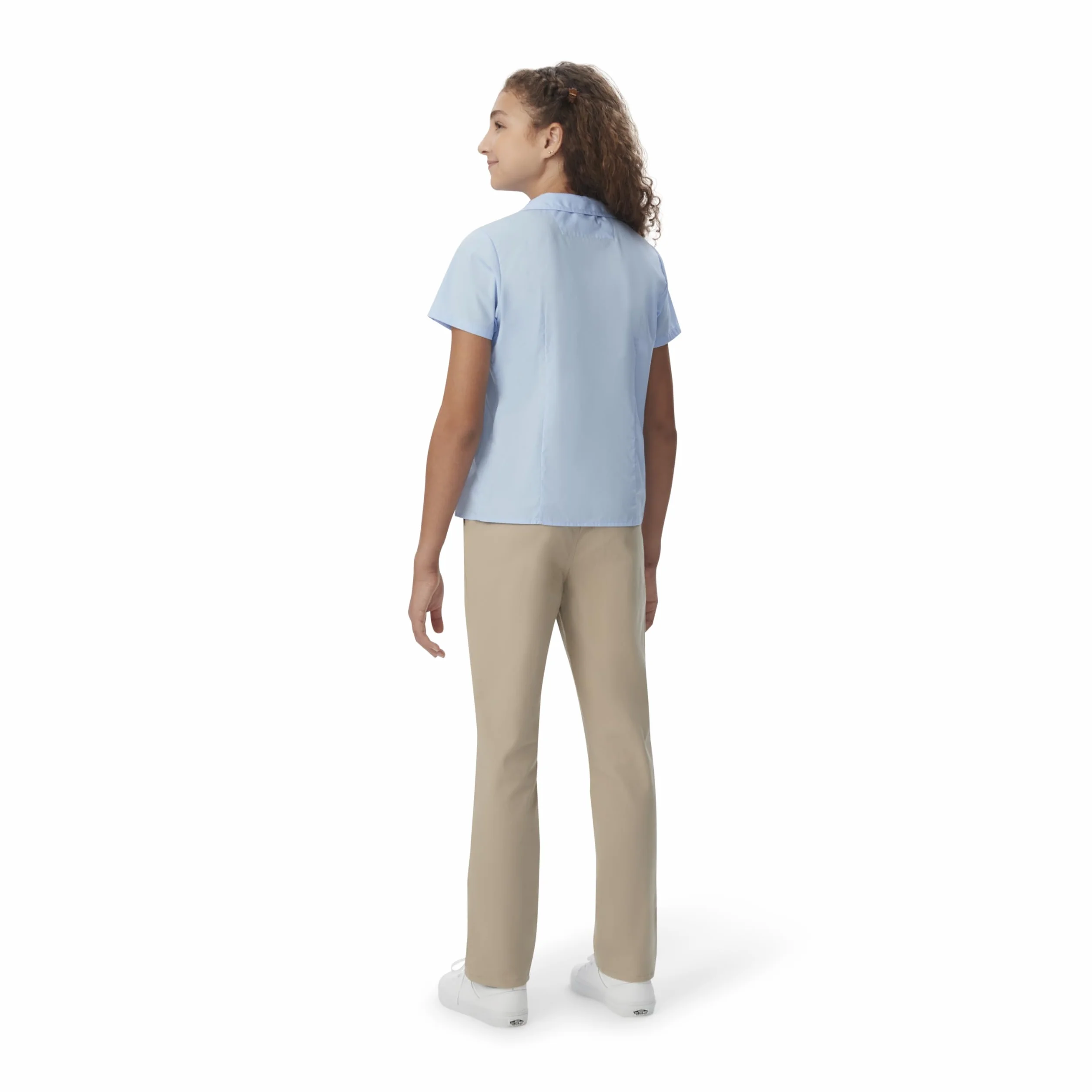 French Toast Bluzka Dziewczynki Short Sleeve Peter Pan Collar Blouse (Standard & Plus)