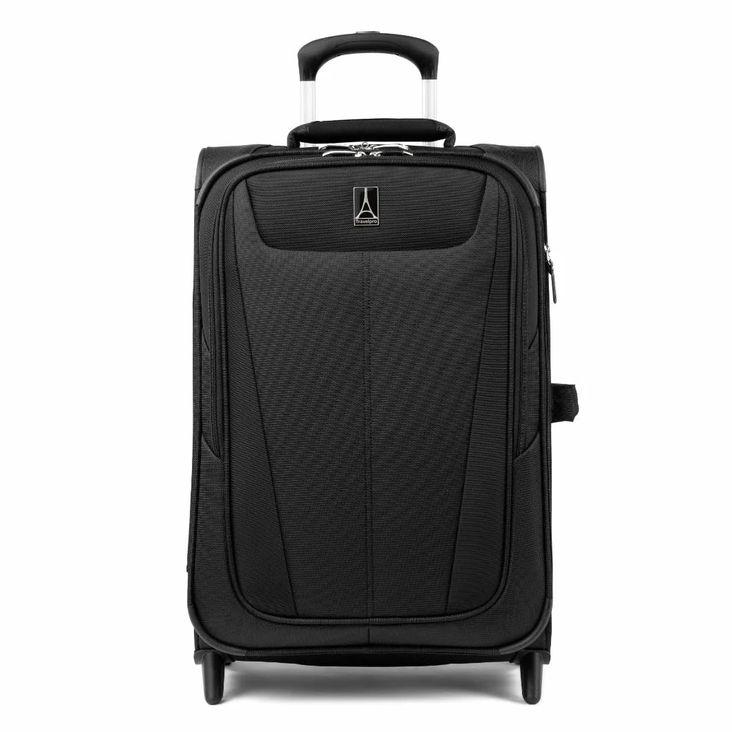 Travelpro Maxlite 5 56 cm rozszerzana walizka podręczna na kółkach, Czarny, Carry-on 22-Inch, Maxlite 5 Softside lekki rozszerzany bagaż pionowy