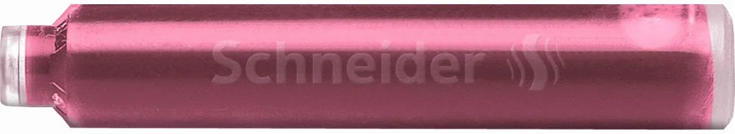 Schneider 166129 pastelowe wkłady atramentowe (standardowe wkłady do pióra), różowe, 6 sztuk,