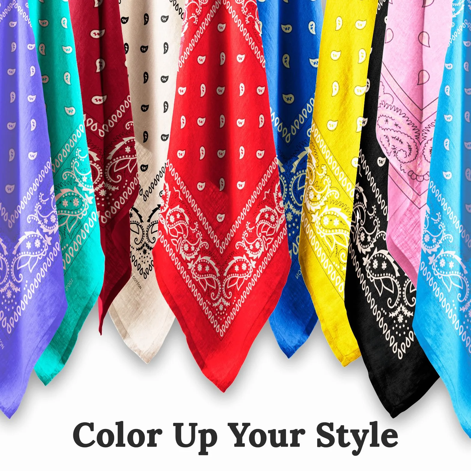 AURAE Czarna bandana – 100% bawełna i naturalne włókna – czarna chustka bez poliestru – miękka, trwała i nadająca się do prania w pralce – dla mężczyzn i kobiet – uniseks i dzieci