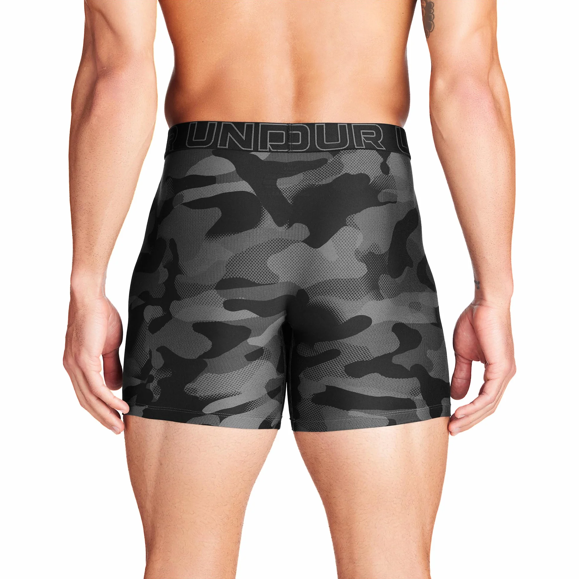 Under Armour Bielizna męska 15 cm Performance Tech Boxerjock - 3-pak, Czarny/szary/moro, M