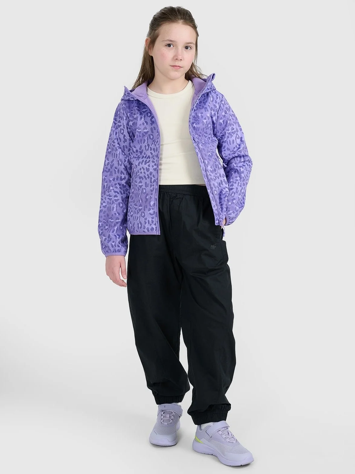 4F Kurtka softshell wiatroodporna membrana 5000 dziewczęca