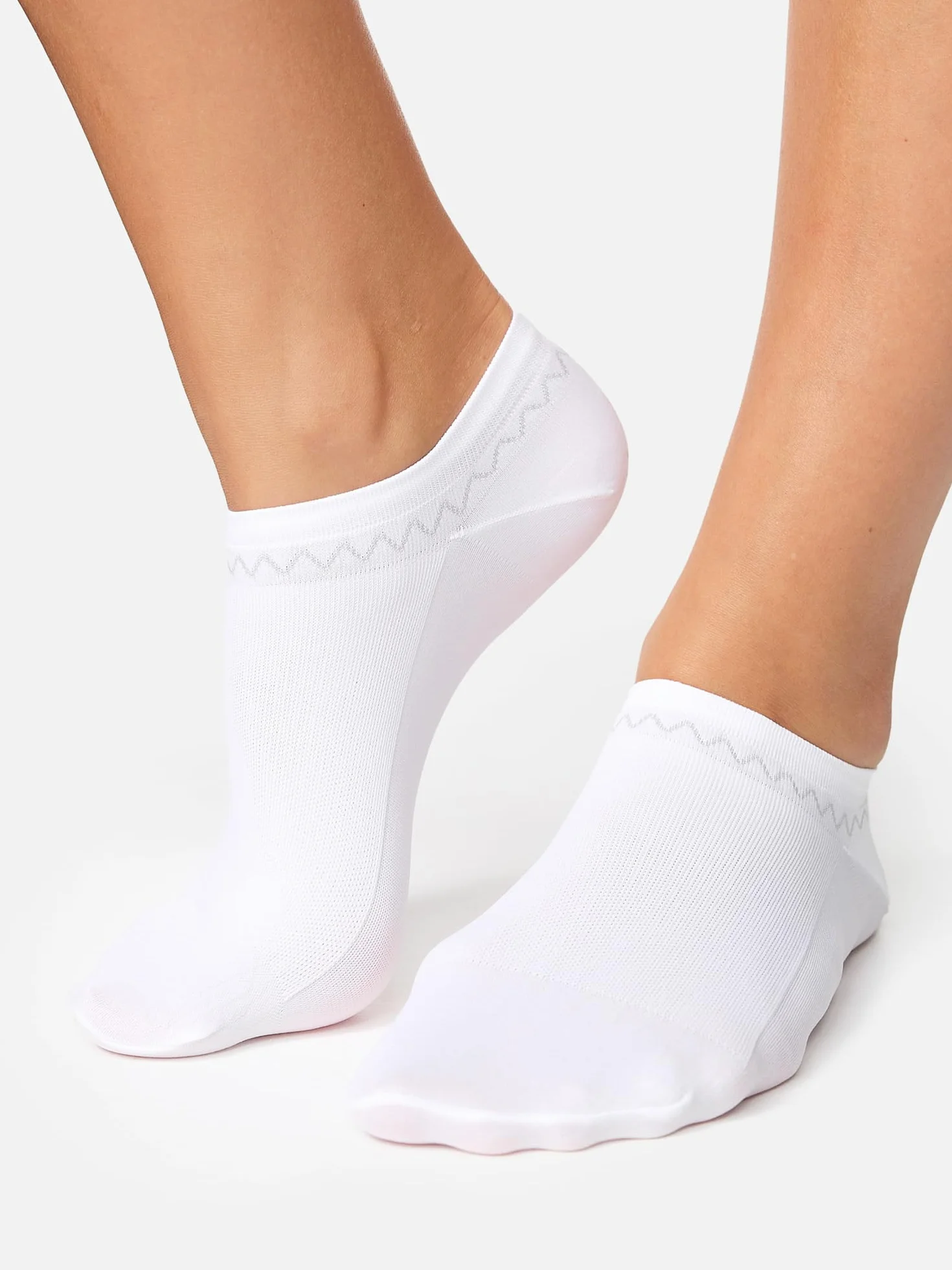 Nur Die Kobiety Sneaker Skarpety, Biały, 39-42 EU