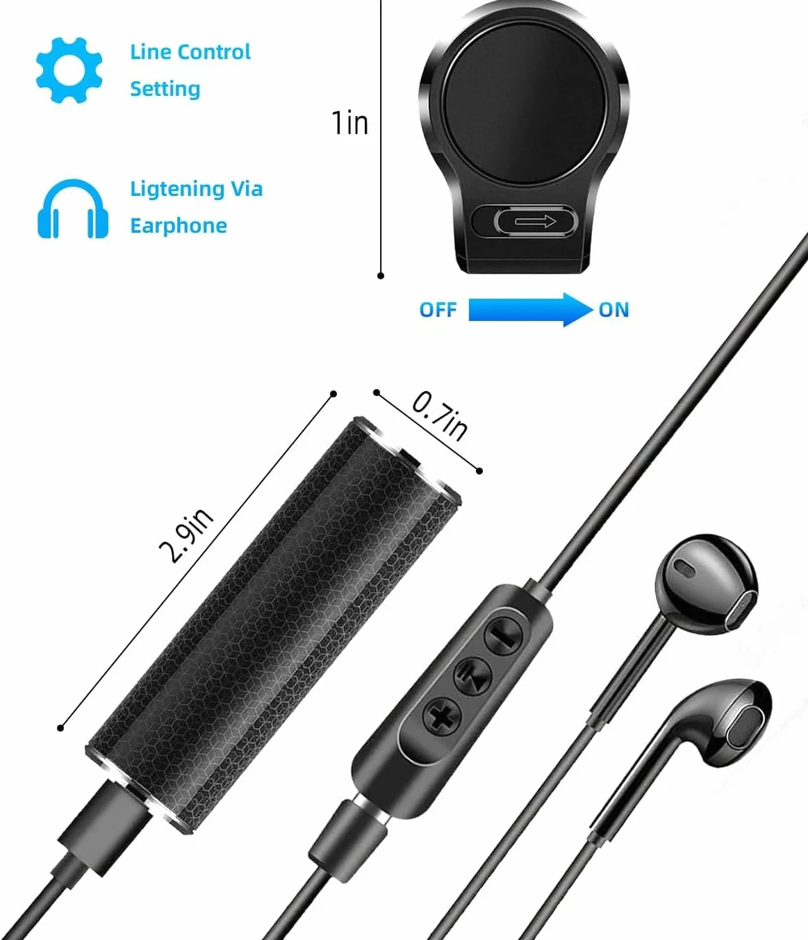 Dyktafon magnetyczny, 128 GB, nagrywarka 30 dni, urządzenie do nagrywania ciągłego nagrywania przez 30 dni, możliwość ponownego ładowania przez USB, nagrywanie jednym dotknięciem, sterowanie głosem
