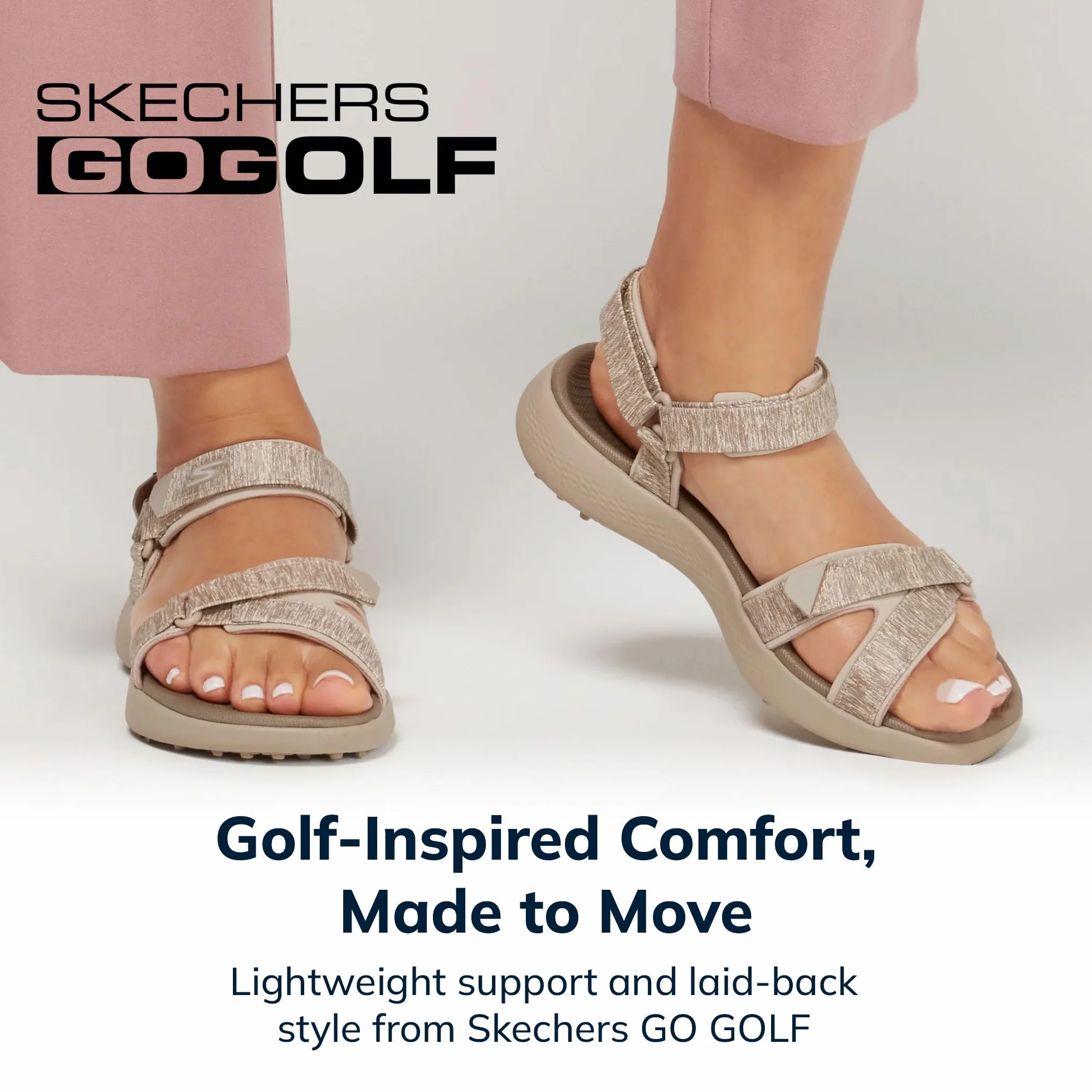 Skechers 600 Damskie sandały golfowe bez kolców.