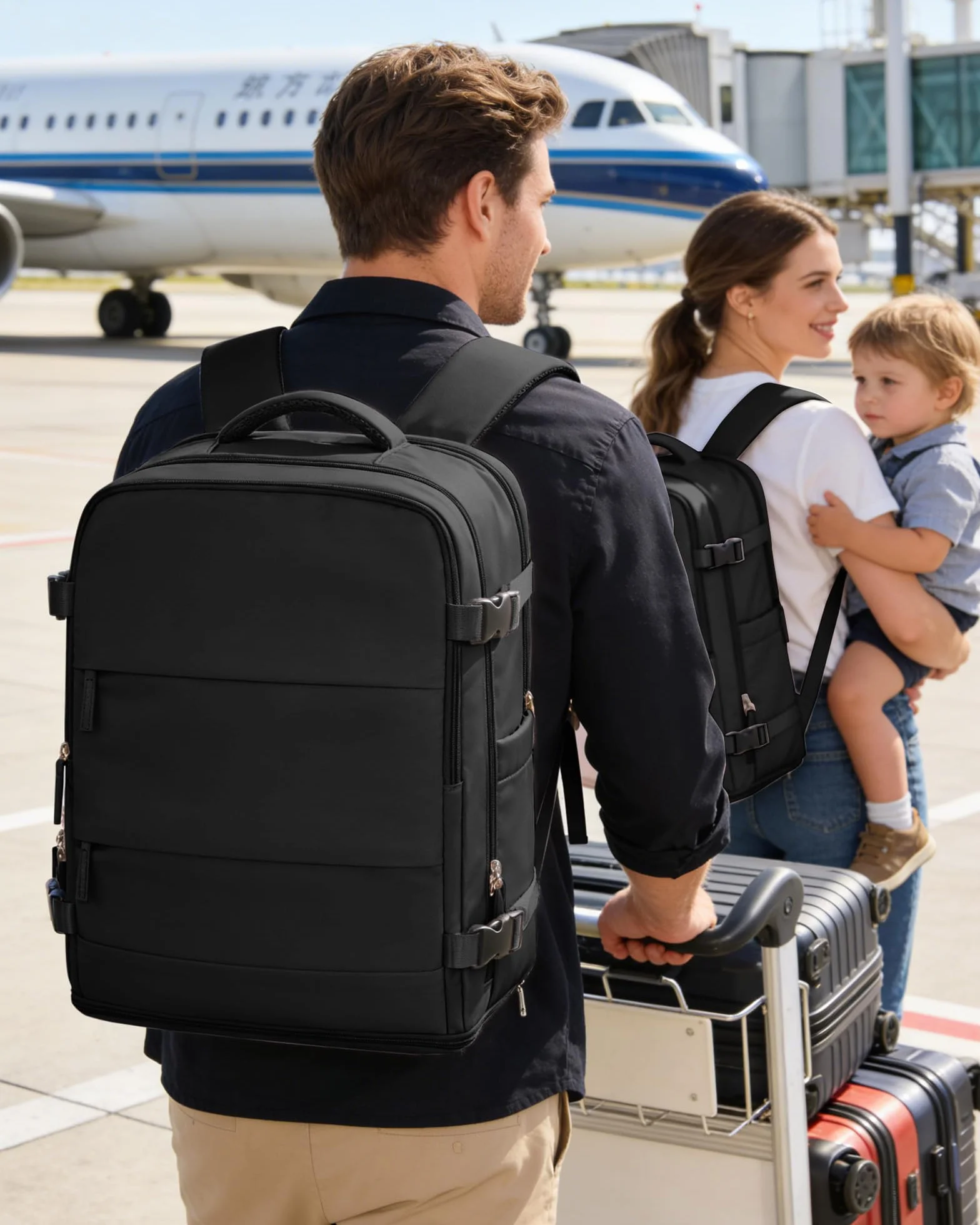 SZSYCN Ryanair Bagaż Podręczny 40 x 30 x 20 Plecak Podróżny Wizzair Ryanair 40x20x25 Bagaż Podręczny 40x30x20 Duża Wodoodporna Torba Podróżna Przegroda na Buty Torba Biznesowa na Laptopa