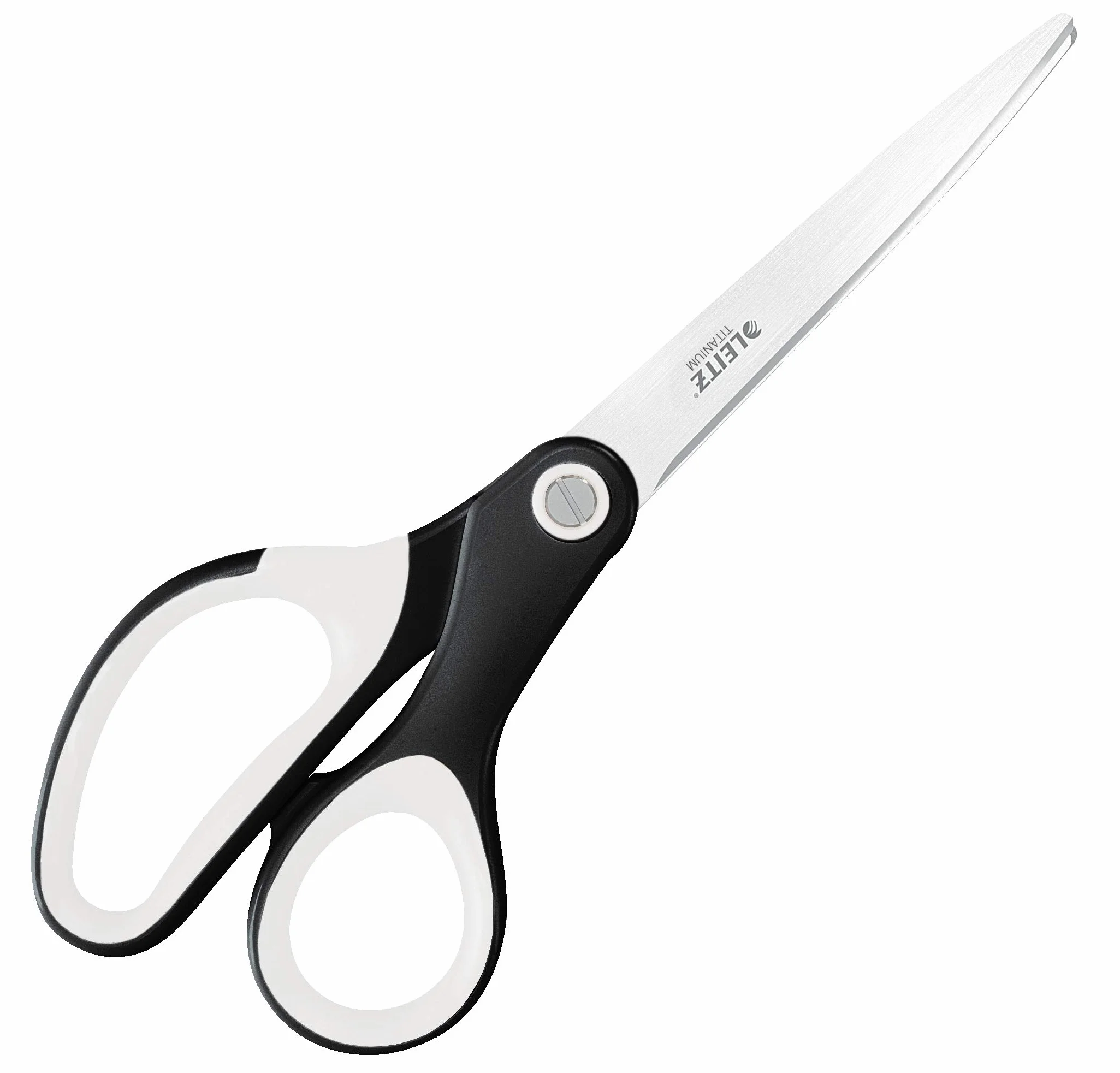 Leitz, Nożyczki Tytanowe Leitz WOW, dla Osób Prawo- i Leworęcznych, 6,7 x 1,5 x 15 cm, Ergonomiczny Uchwyt, Kolekcja WOW, Kolor Czarny, 53192095