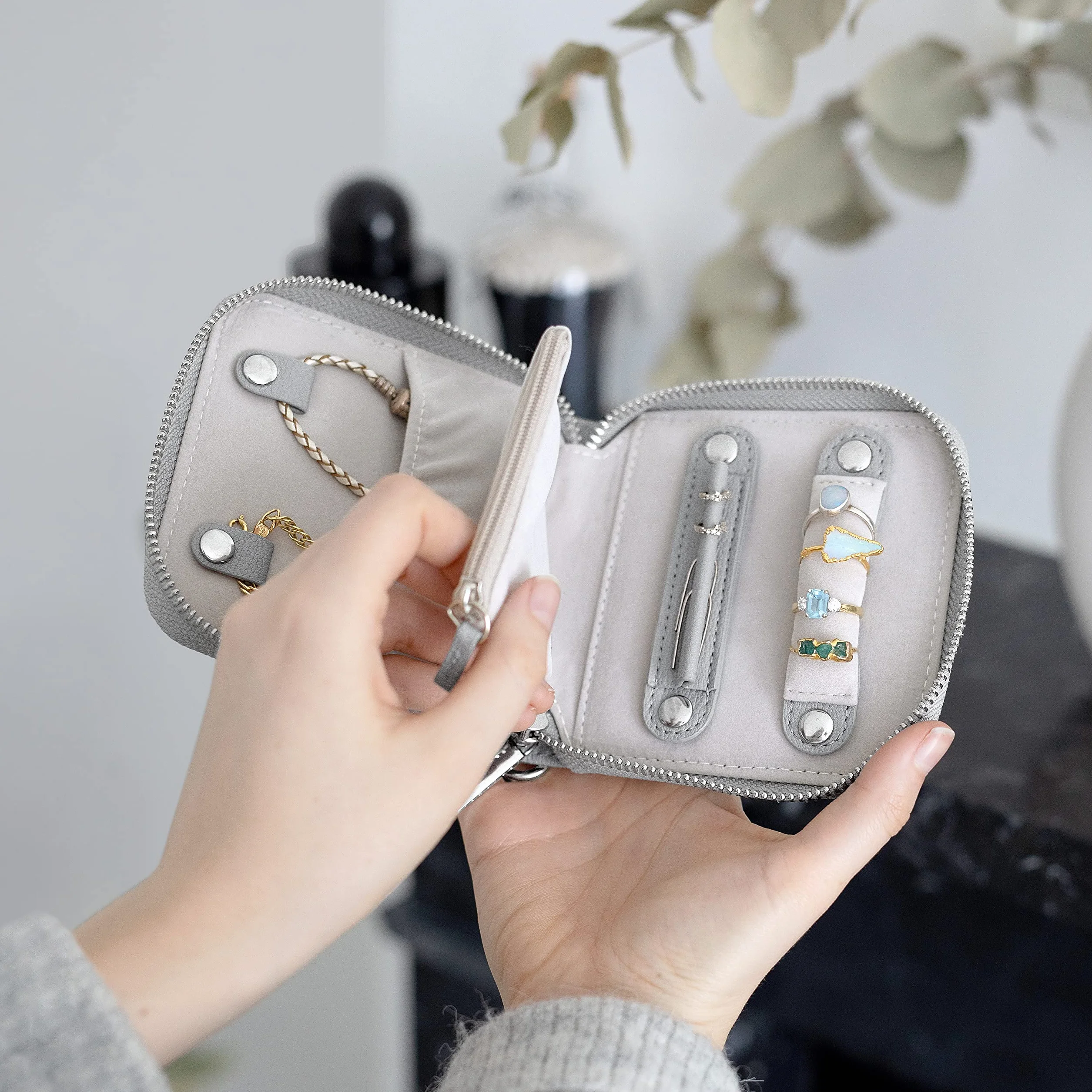 Stackers Pebble Grey kompaktowa rolka biżuterii