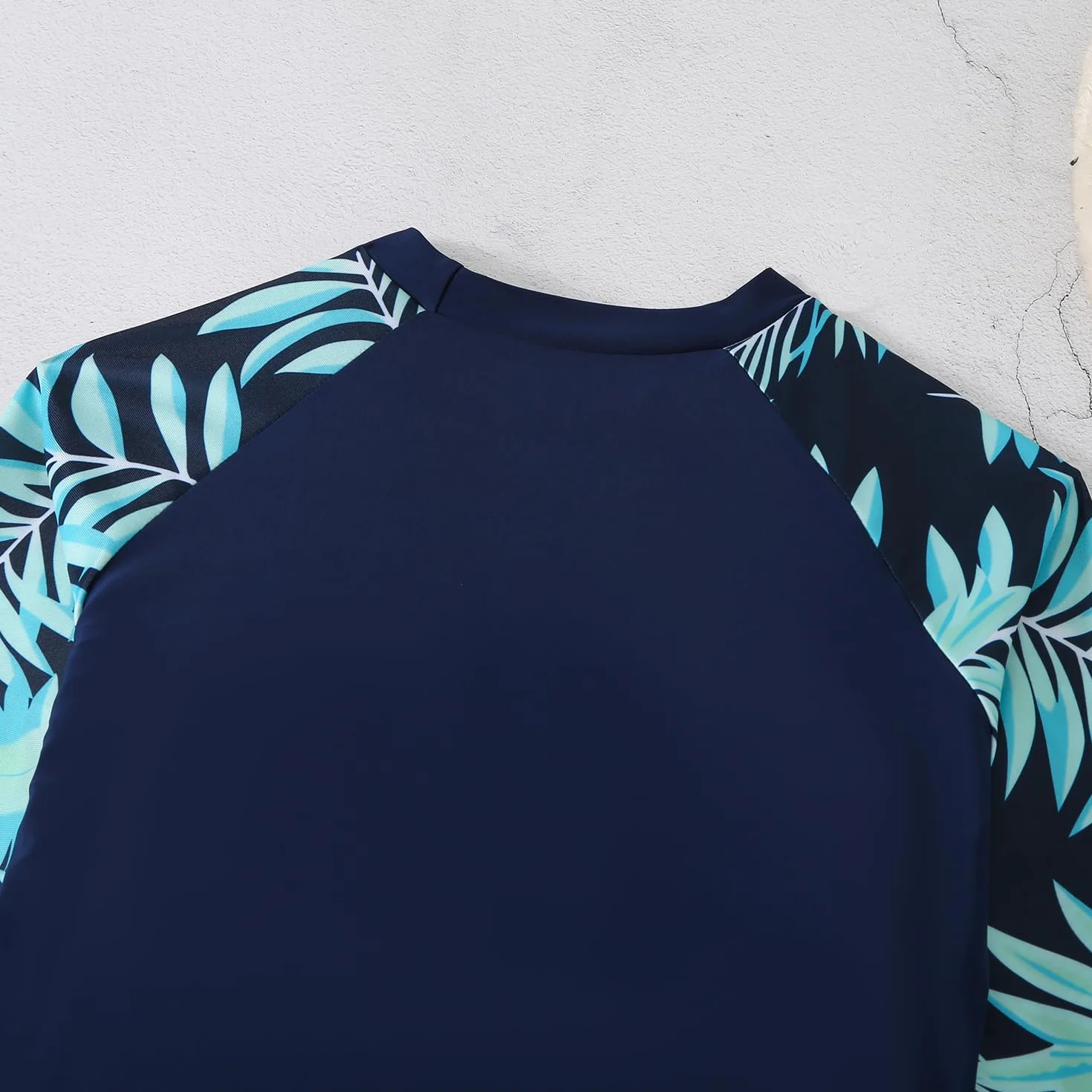 Owntop Kobiety Rash Guard | Stroje kąpielowe z długim rękawem dwuczęściowe z wysokim stanem Boyshort Bottom | Koszulka do pływania chroniąca przed słońcem