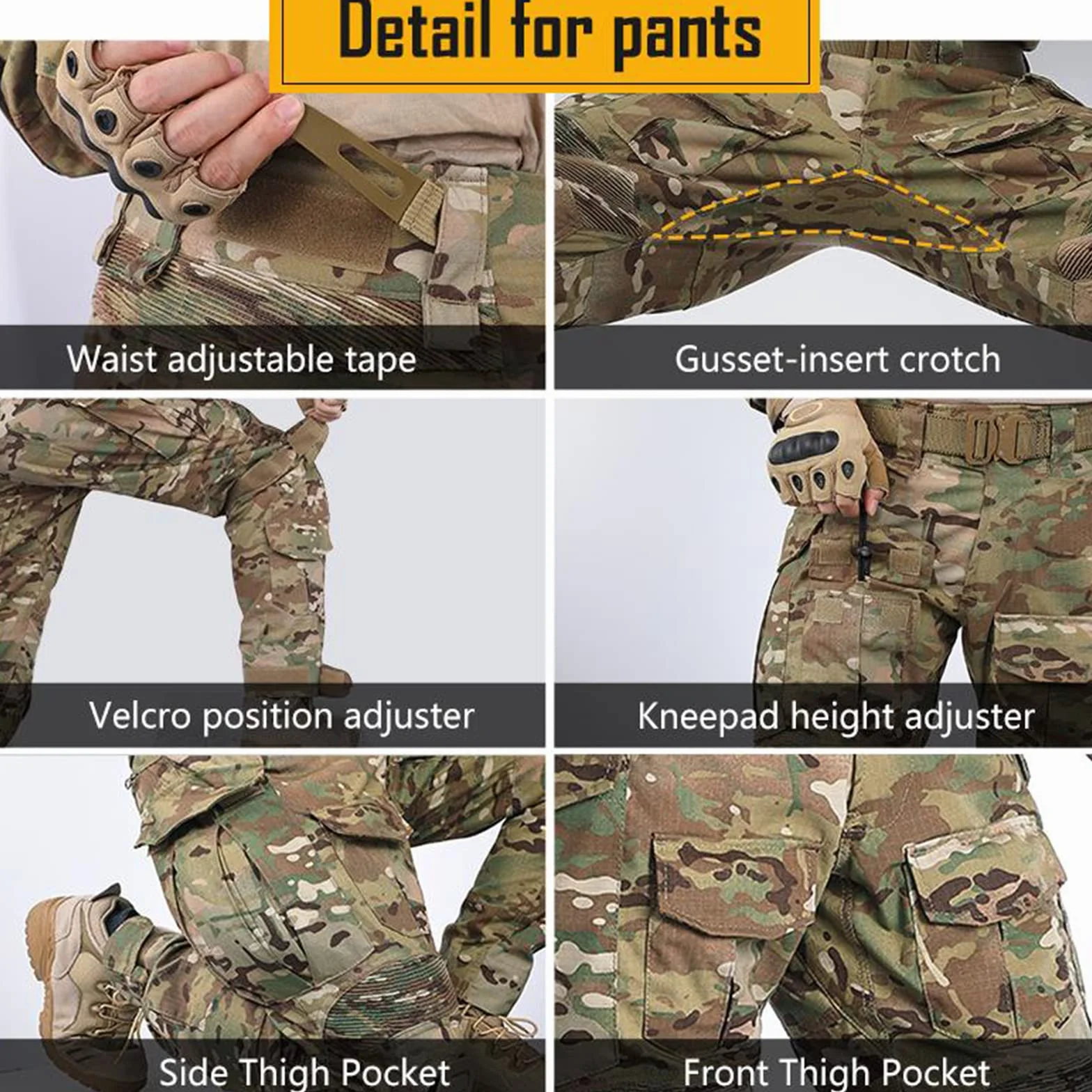 Odzież taktyczna Combat Bdu kamuflaż męski mundur G3 Airsoft, zestaw wojskowy, kurtka koszula i spodnie garnitur