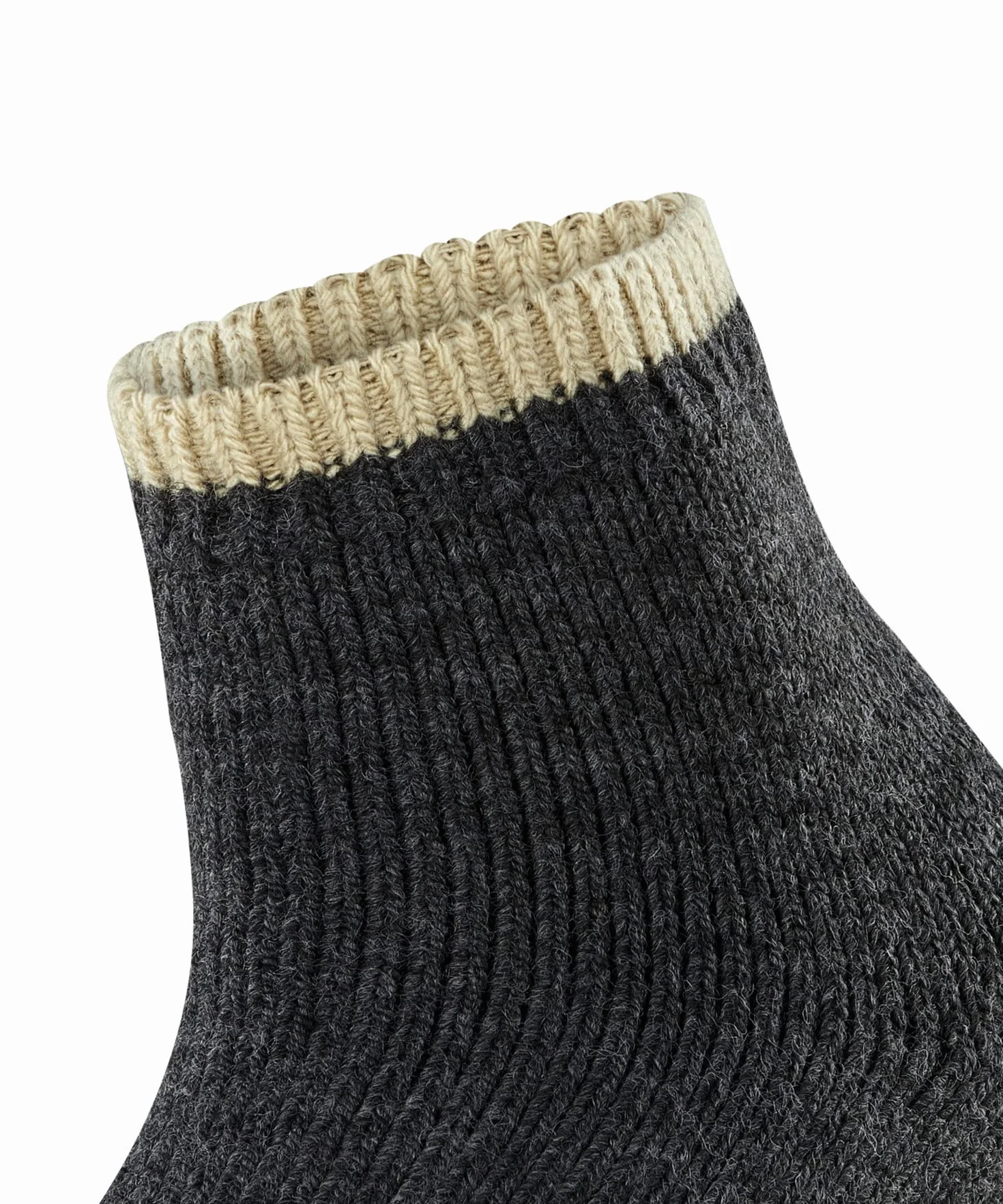 FALKE Kobiety Skarpety Cosy Plush W Sso Wełna Alpaki z wzorem 1 Para, Szary Anthracite Melange 3081, 35-38