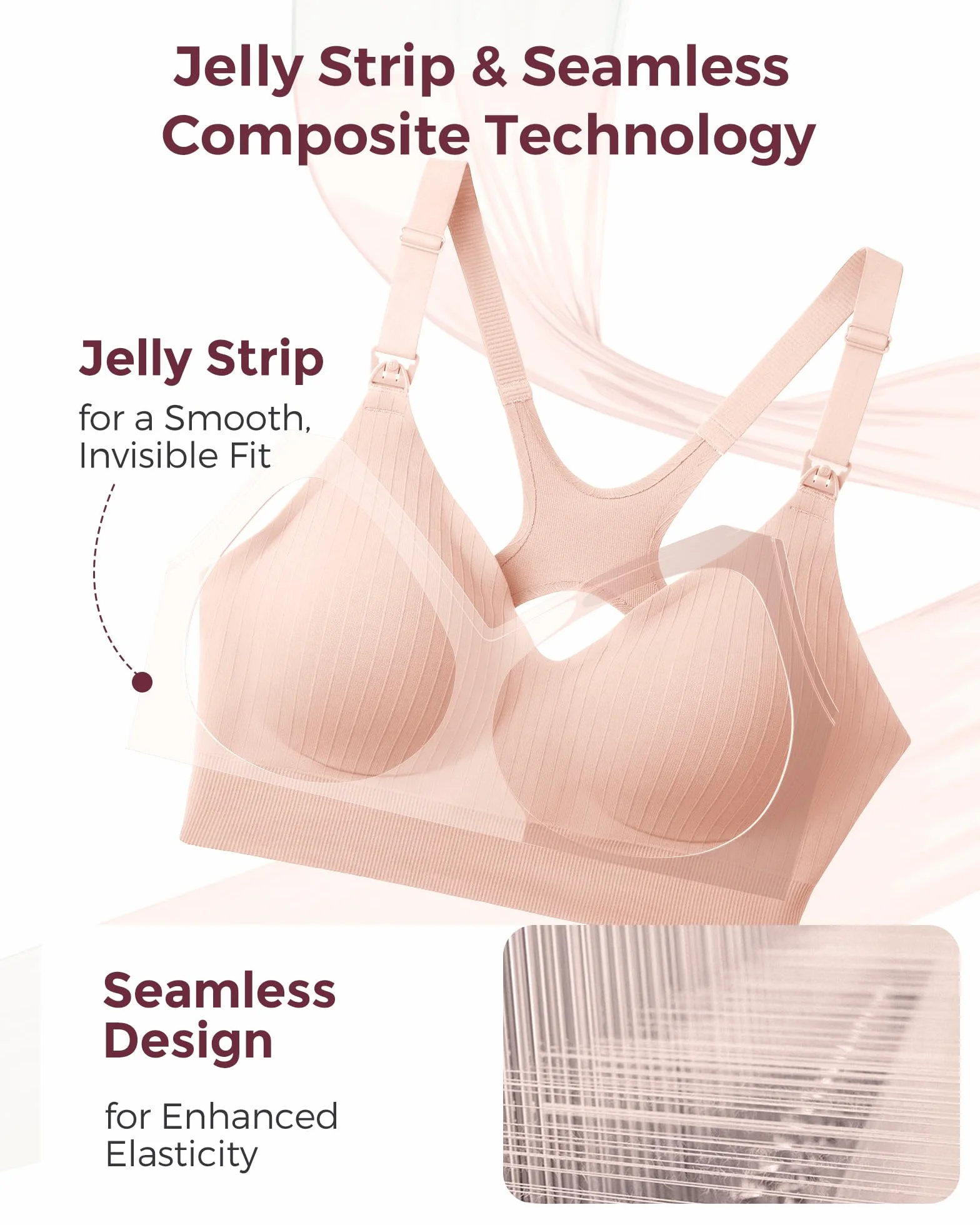 momcozy CoolFit biustonosz do karmienia | sportowy biustonosz do karmienia z efektem chłodzenia, do jogi i treningu, miękki, podpierający biustonosz ciążowy z racerback | oddychający i rozciągliwy