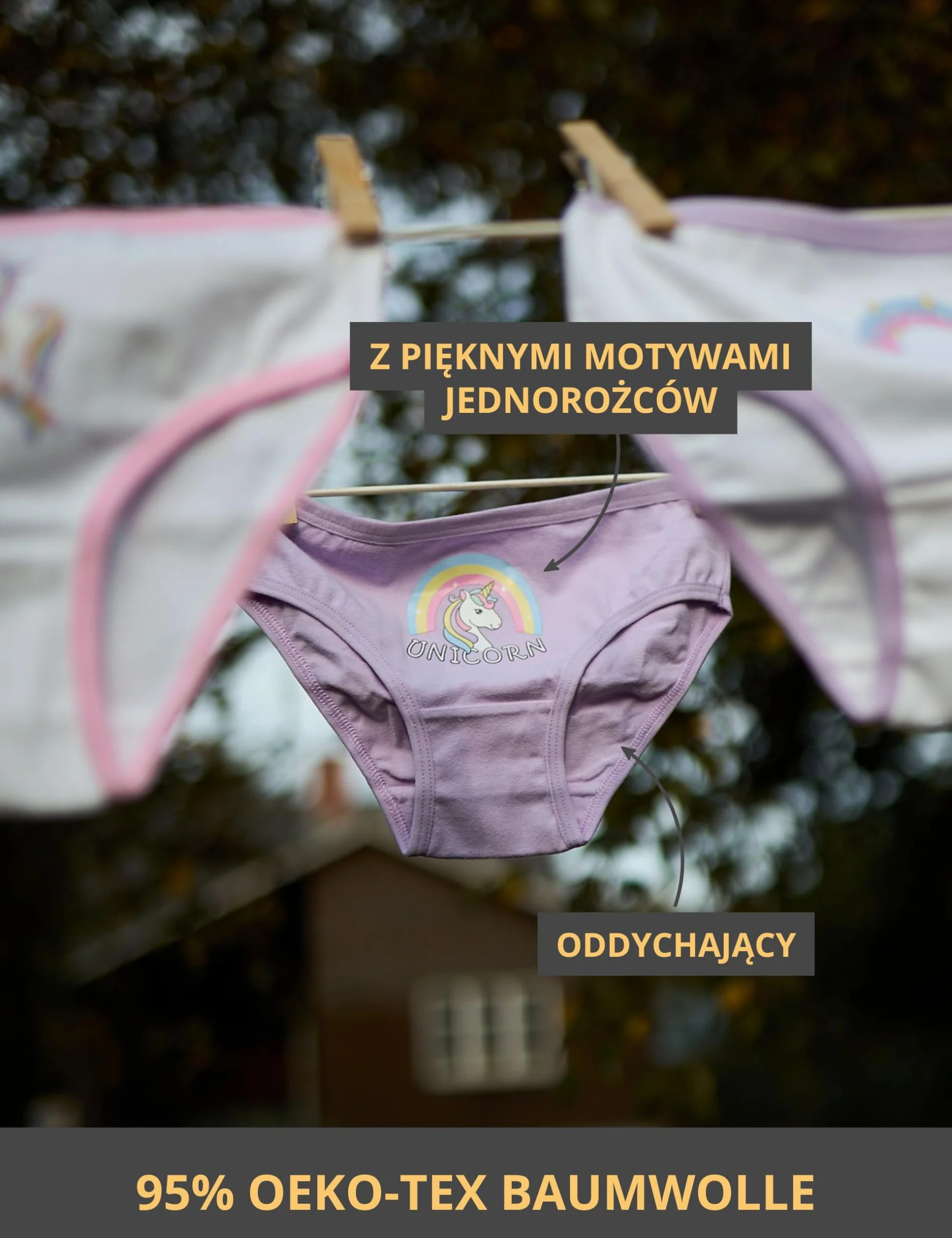 Basic Treasure 9 sztuk bielizny damskiej, wygodna bawełna Oeko-TEX, majtki dziewczęce