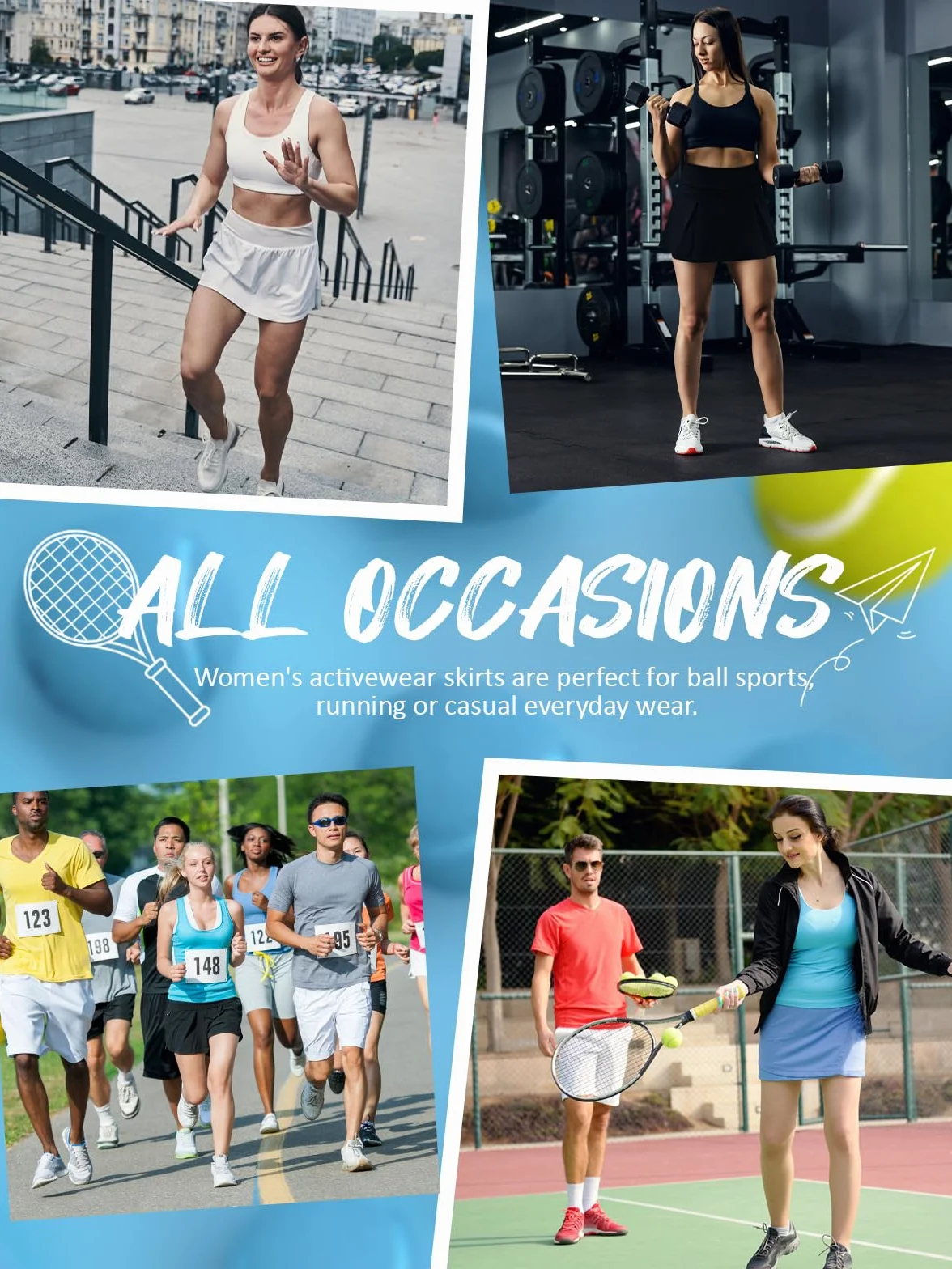 Spódnica tenisowa damska, wysoka talia, spódnica sportowa z szortami, spódnica do spodni, letnia spódnica z kieszeniami, do uprawiania sportu, golfa, na co dzień