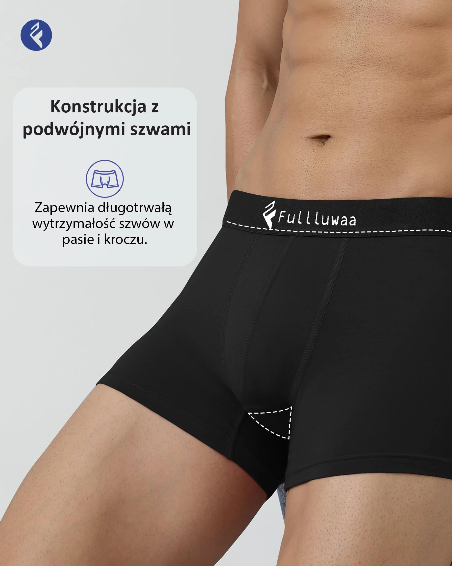 Fullluwaa Bokserki męskie, zestaw 12 sztuk, retro, bawełniane, miękkie i idealne dopasowanie (bez drapiących kartek)