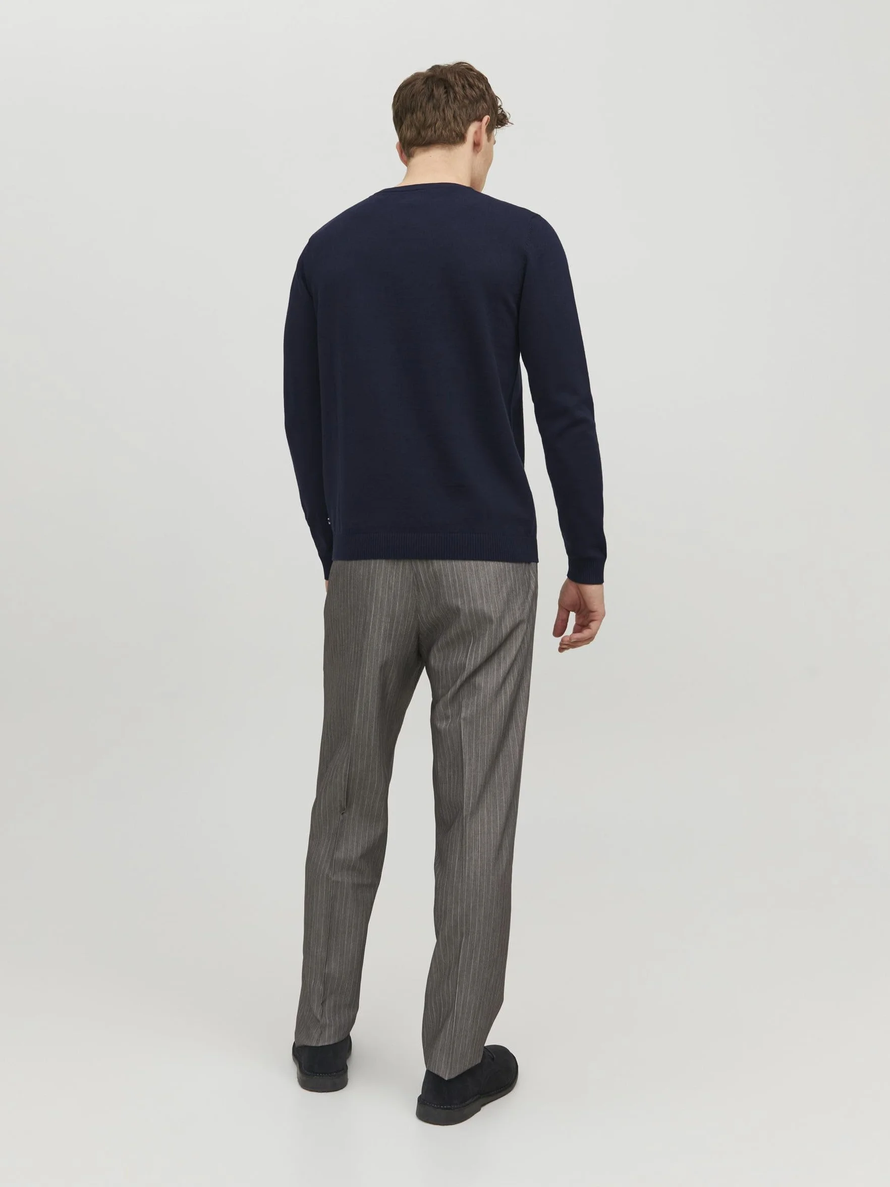 JACK & JONES JJEBASIC KNIT V-NECK NOOS Sweter Mężczyźni