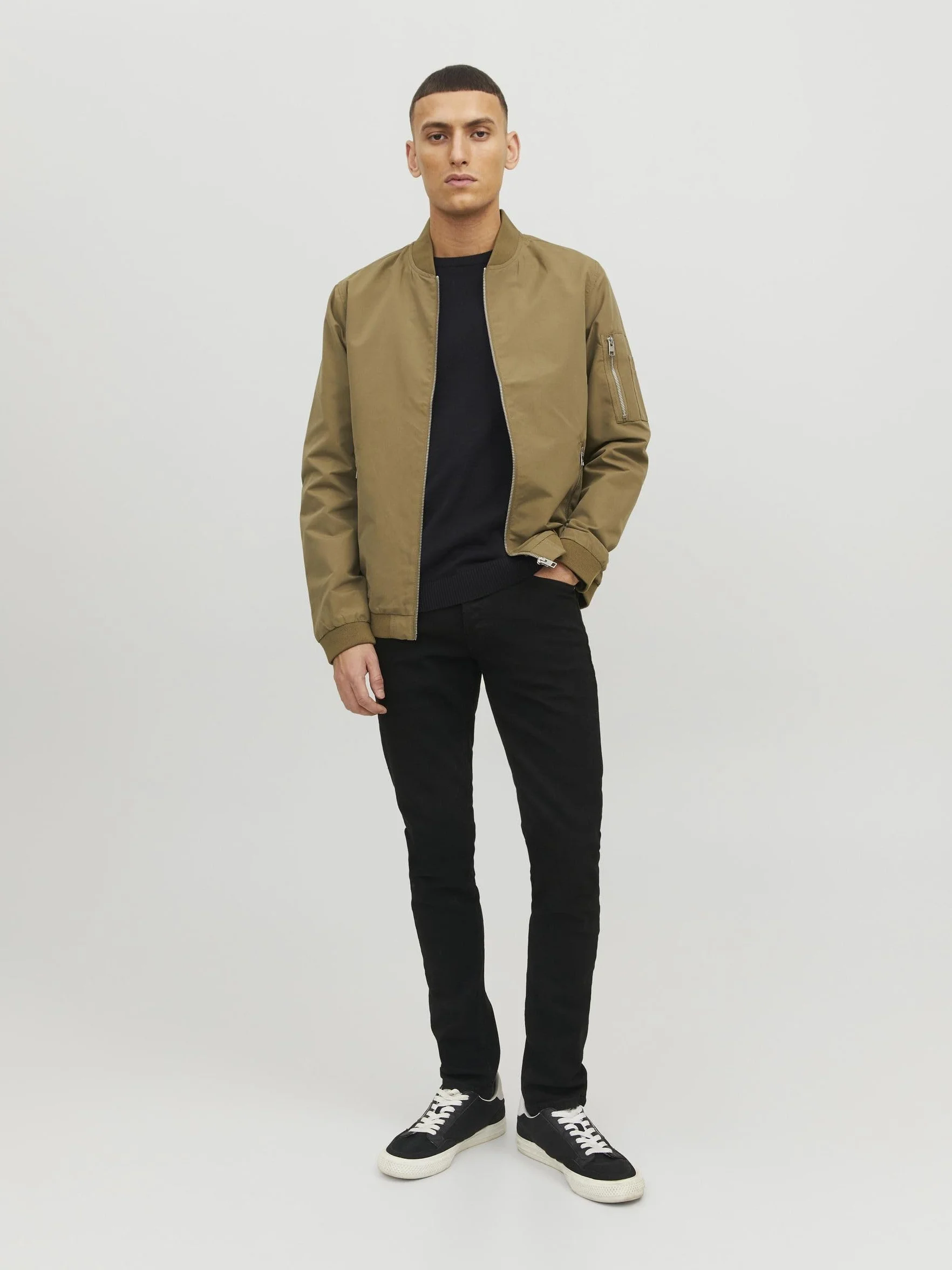 Męski sweter Jack & Jones Jjebasic, dzianinowy, okrągły dekolt