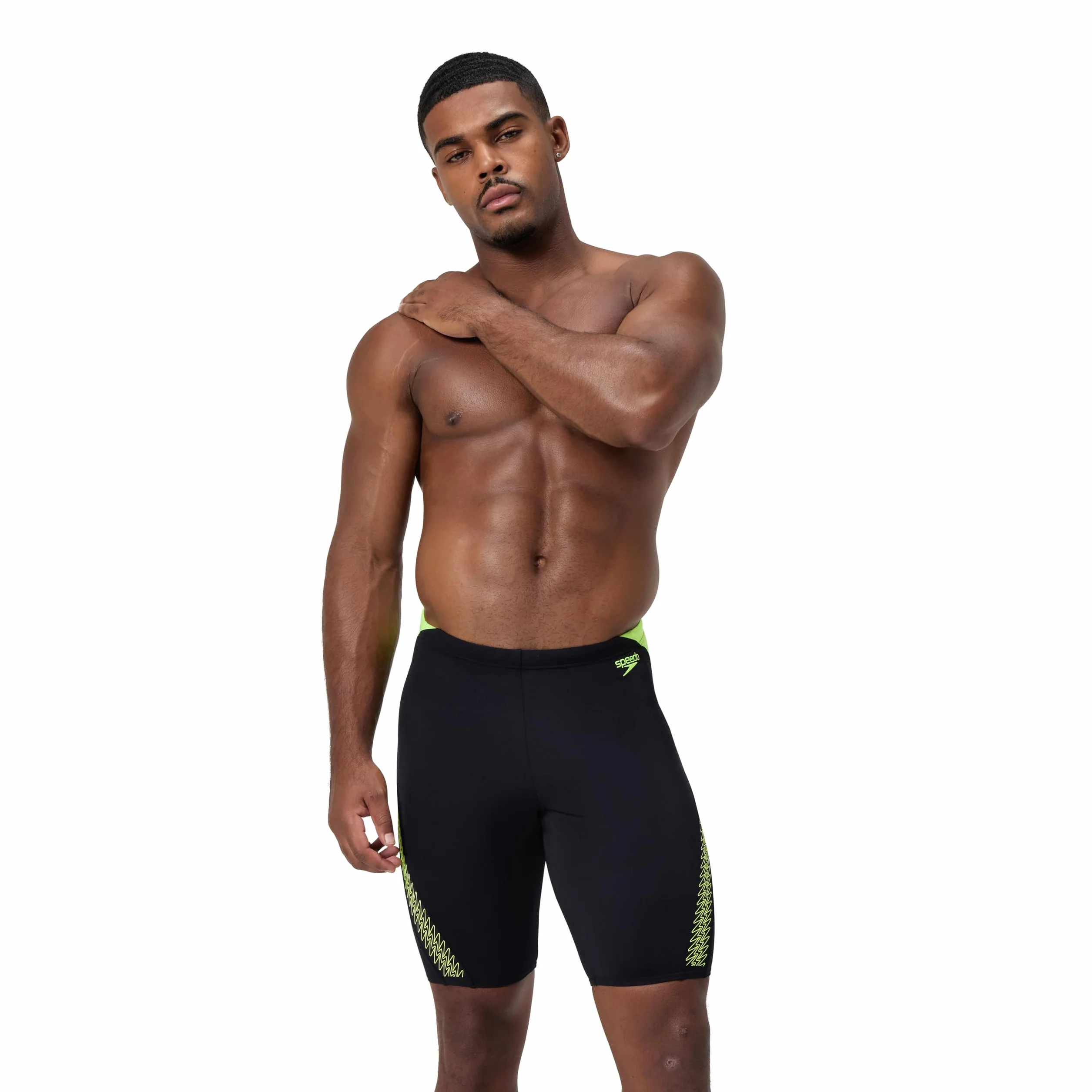 Speedo Jammer Mężczyźni Hyperboom Splice Jammer Swimming Trunks | Quick Drying | Training | Fitness | Chlorine Resistant