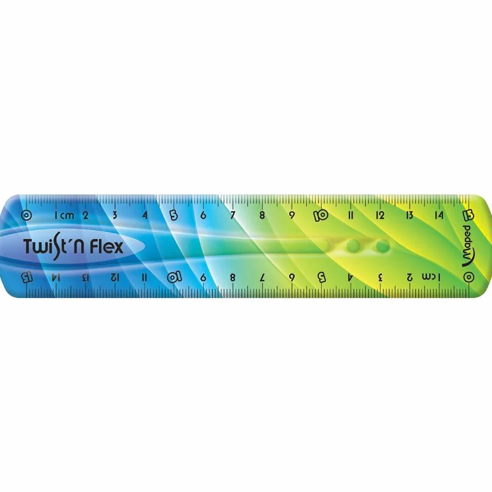 Maped Twist Flex Decor 279115 Linijka, Wielokolorowy, 15cm