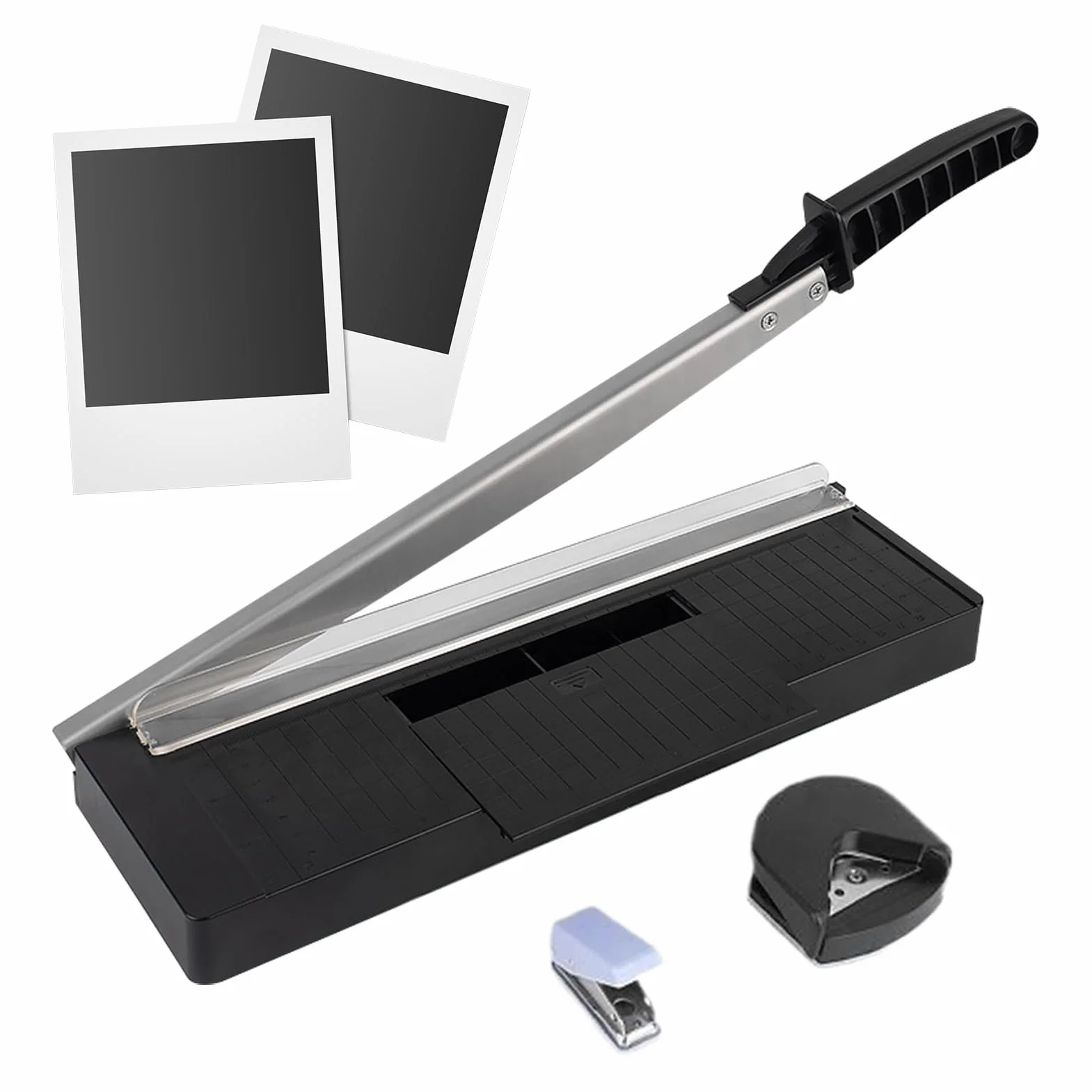 Paper Cutter, Heavy Duty Photo Trimmer, 13.39x4.13in Multifunctional Craft Supplies, Portable Precision Studio Gadgets, Precise Cutting Blade for Scrapbooking, Filing Projects
