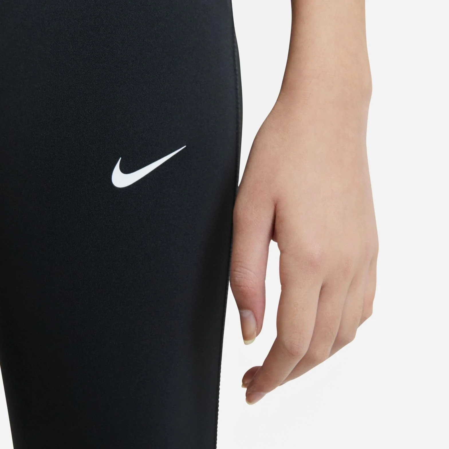 Nike Np Leginsy Czarny/Biały 164