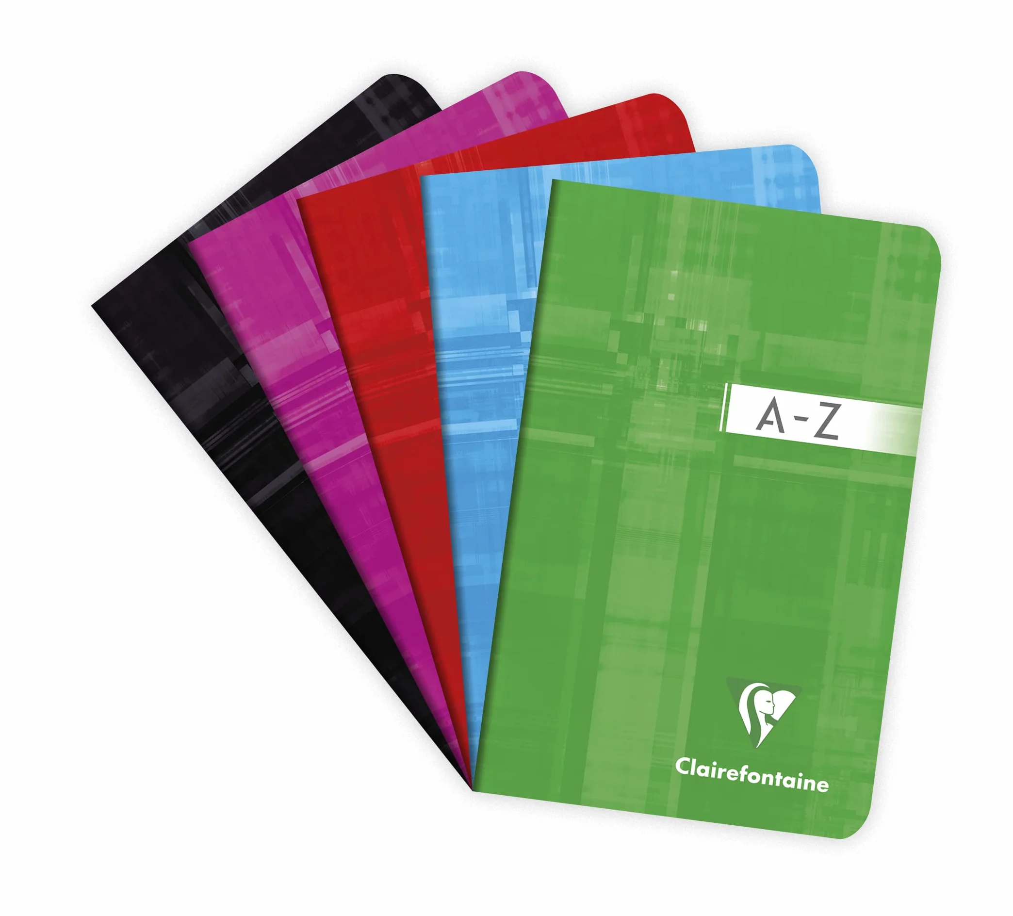 Clairefontaine 3599C Zszywany skorowidz alfabetyczny – Format: 9x14 cm – 96 stron w małą kratkę – Papier biały 90 g – Okładka kartonowa powlekana – Kolor losowy
