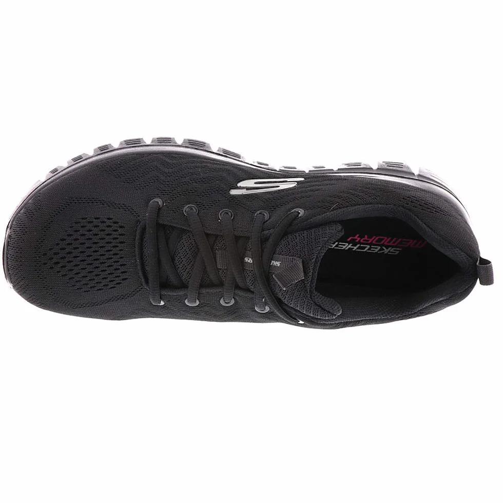 Skechers Graceful Get Connected Buty, Black Mesh Trim, 40 EU