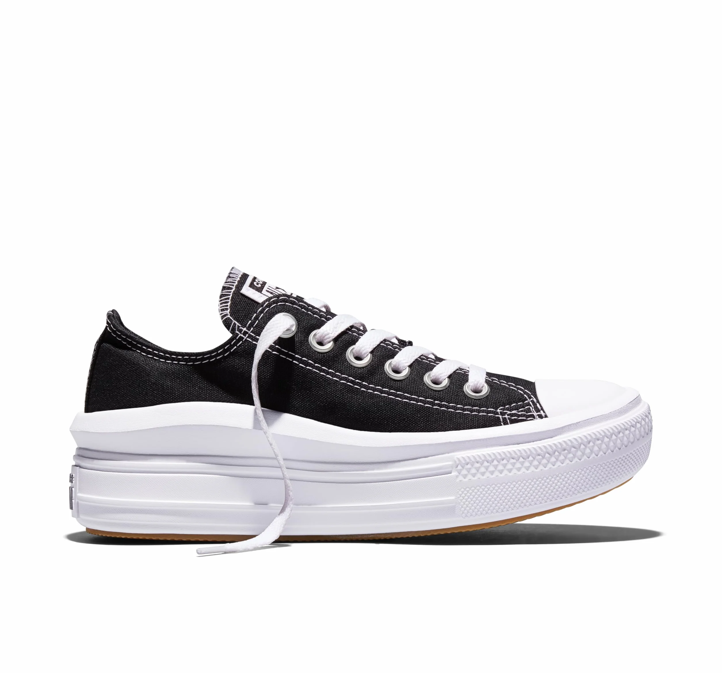 Converse Chuck Taylor All Star Move Canvas Color Ox Trampki Kobiety Czarny Trampki Niskie Shoes