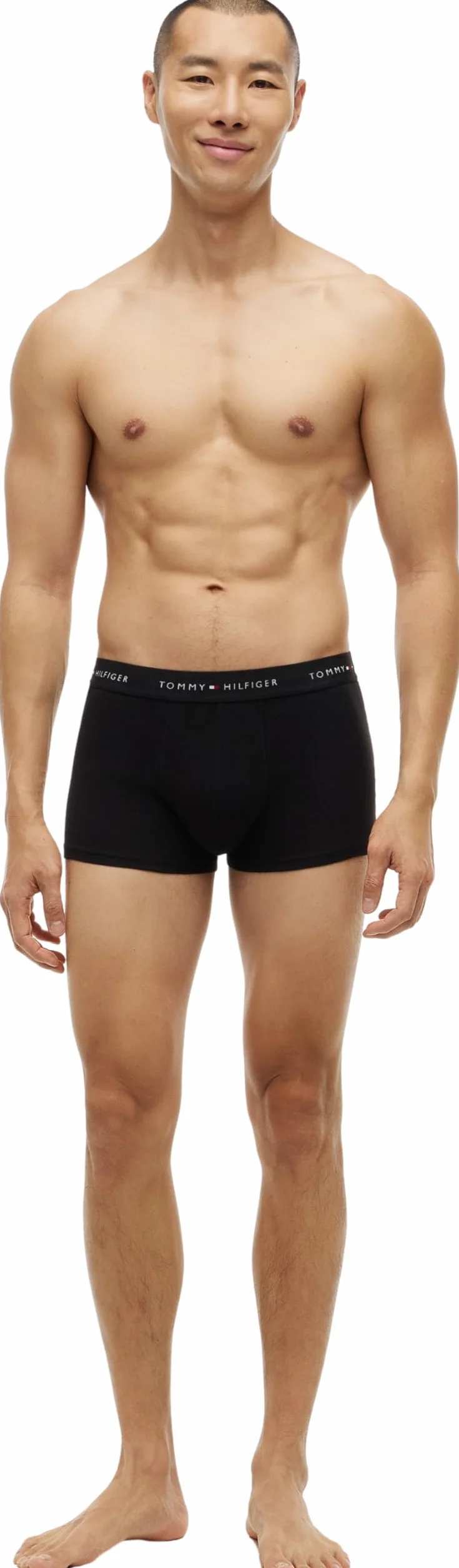Tommy Hilfiger Męskie 3-pak kąpielówek z paskiem z logo, Czarny (czarny/czarny/czarny), XXL