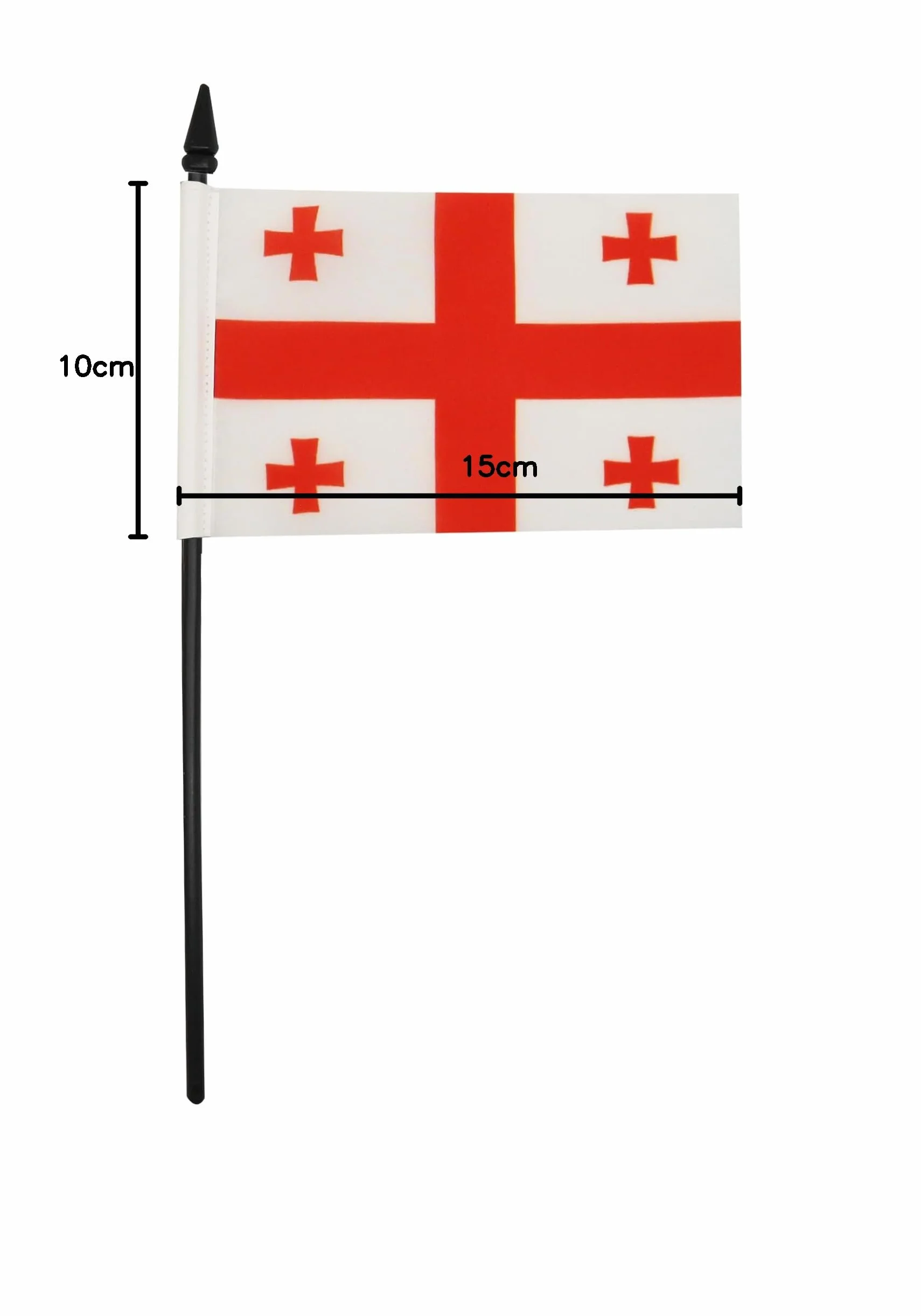 Drapeau de Table Géorgie, 15cm x 10cm