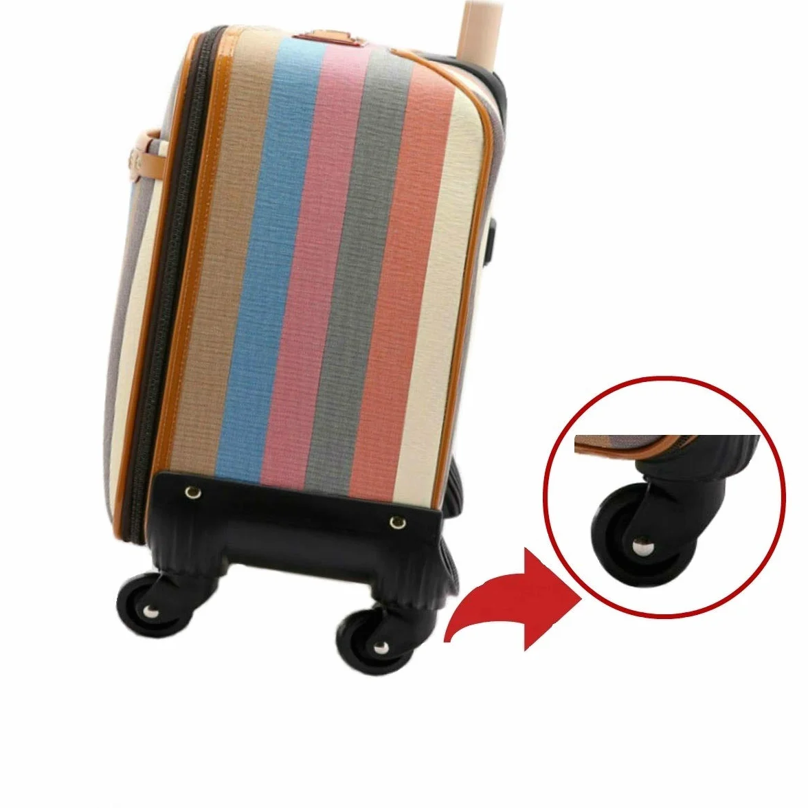 Kółka do walizek, kółka zapasowe, gumowe kółka, 1 para, do walizki samsonite, z metalowymi osiami, części zamienne, czarny, 68*22mm