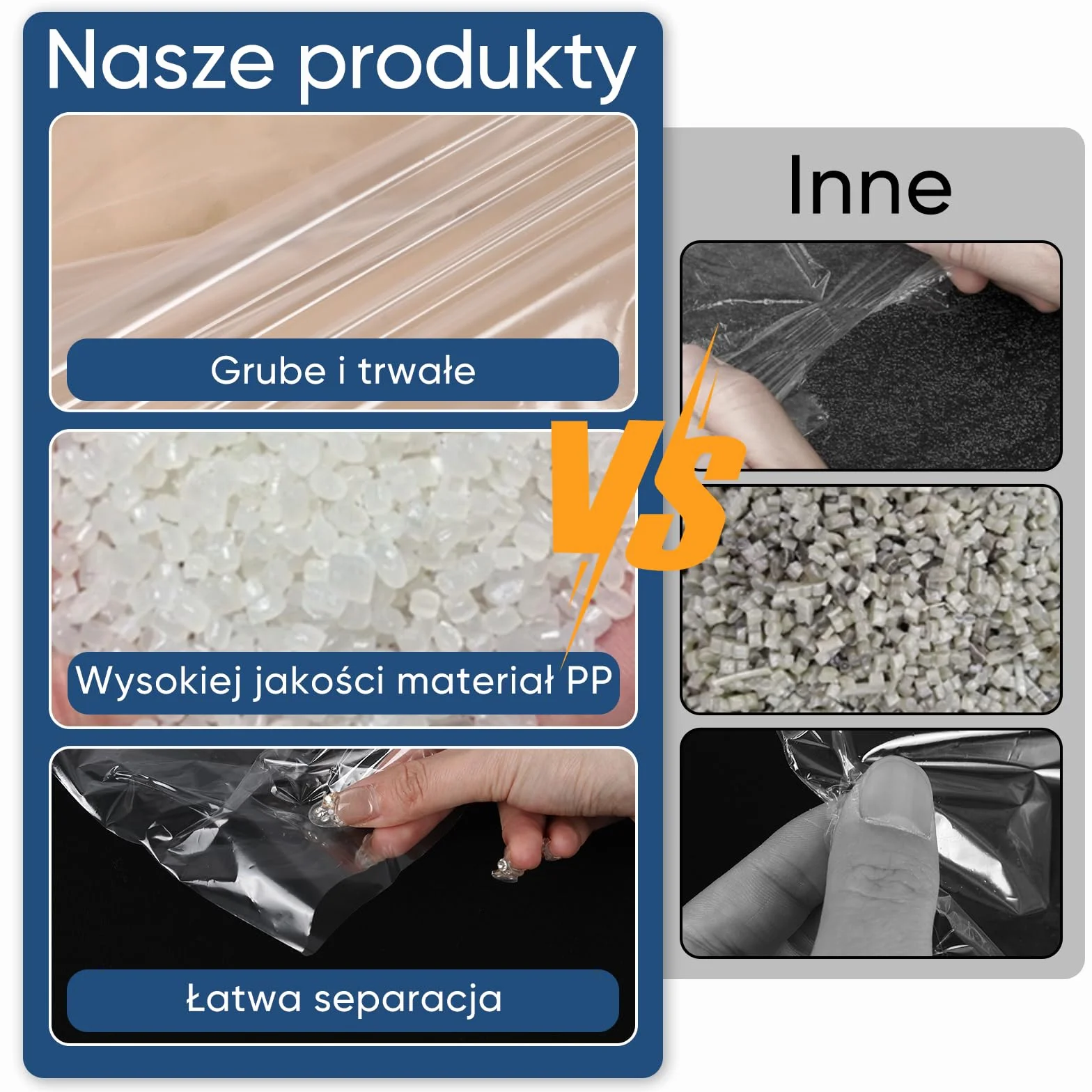 50 szt. przezroczystych pokrowców na ubrania 60 × 140 cm, grube plastikowe pokrowce ochronne na sukienki, garnitury i płaszcze, odporne na kurz i wilgoć