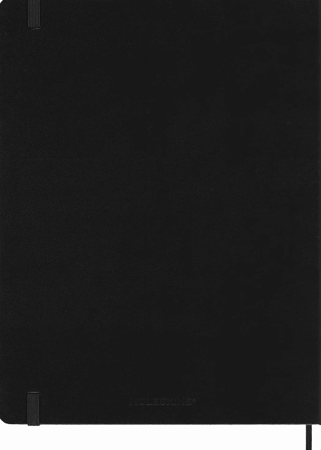 Moleskine Planer tygodniowy, z miejscem na notatki 12 miesięcy 2025, twarda okładka i elastyczne zamknięcie, kolor czarny, bardzo duży format, 19 x 25 cm