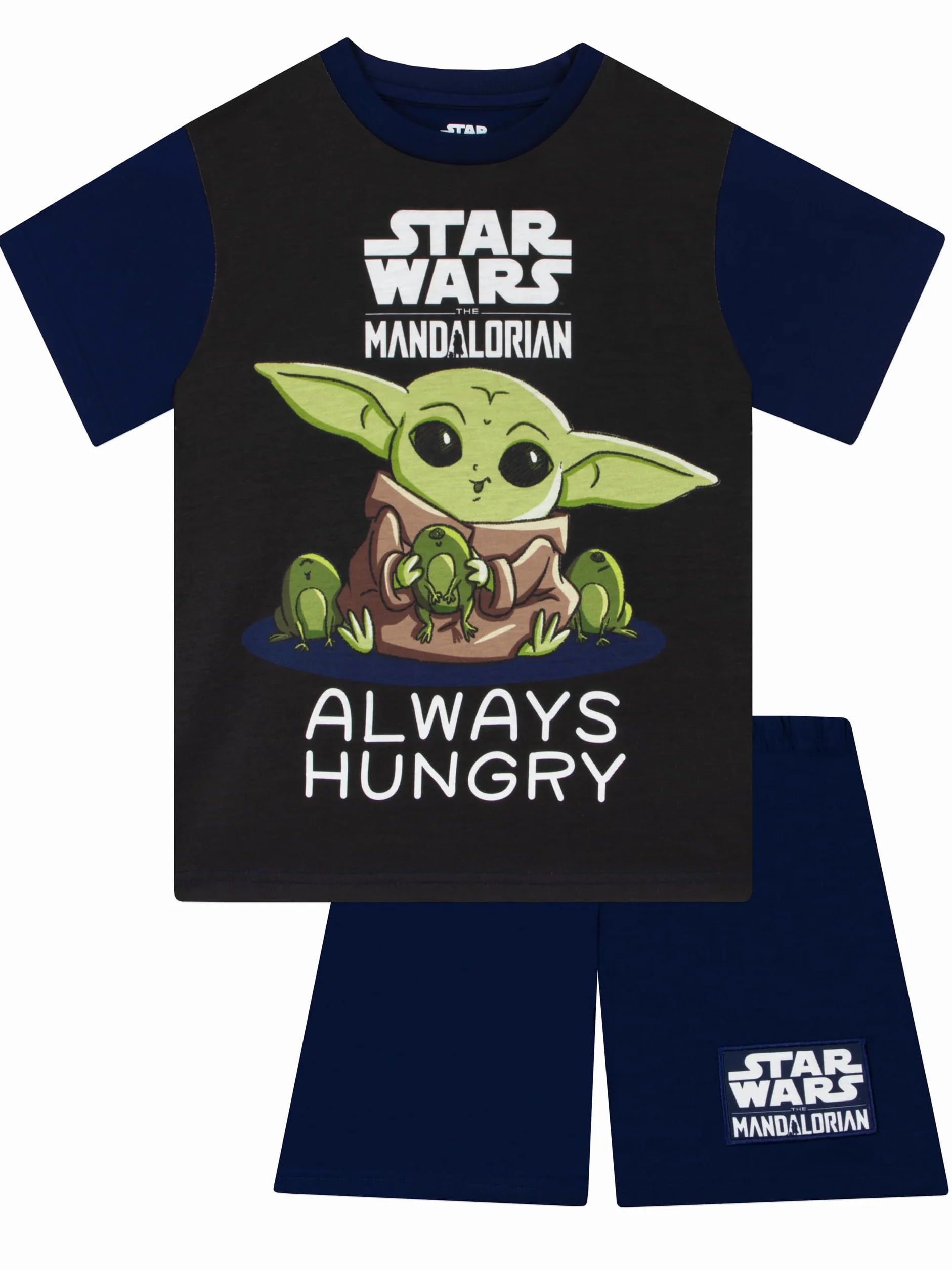Star Wars Piżama Chłopięca, Krótka Piżama Grogu, Letni Zestaw The Mandalorian