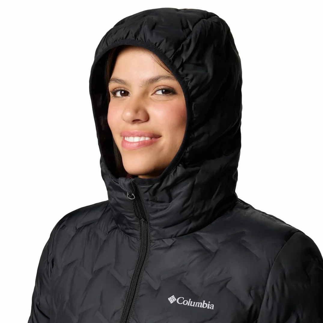 Columbia Damska długa kurtka puchowa Delta Ridge 2, czarna, L