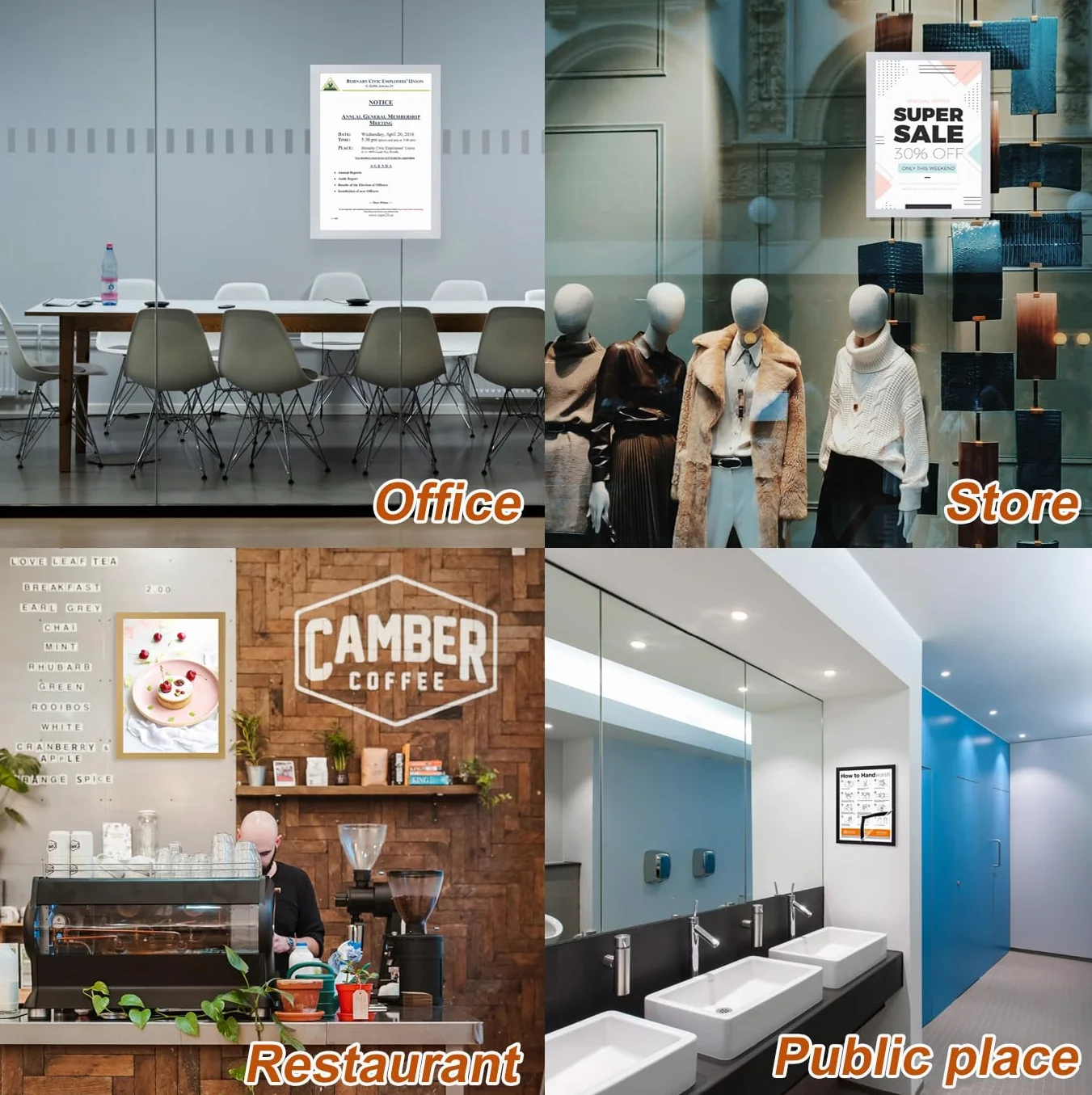 12 sztuk ramek informacyjnych A4, samoprzylepne, magnetyczne, składane, matowe, wodoodporne, złote ramki na wyświetlacz do domu, biura, sklepu, na wystawę