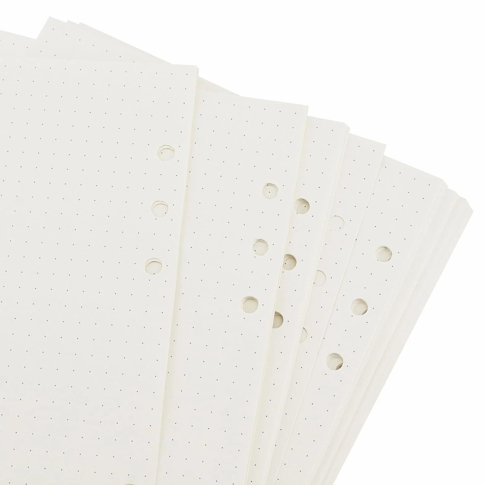 Papier uzupełniający A5 w kropki, 10 sztuk, 450 arkuszy, segregator 6 otworów, do notatnika