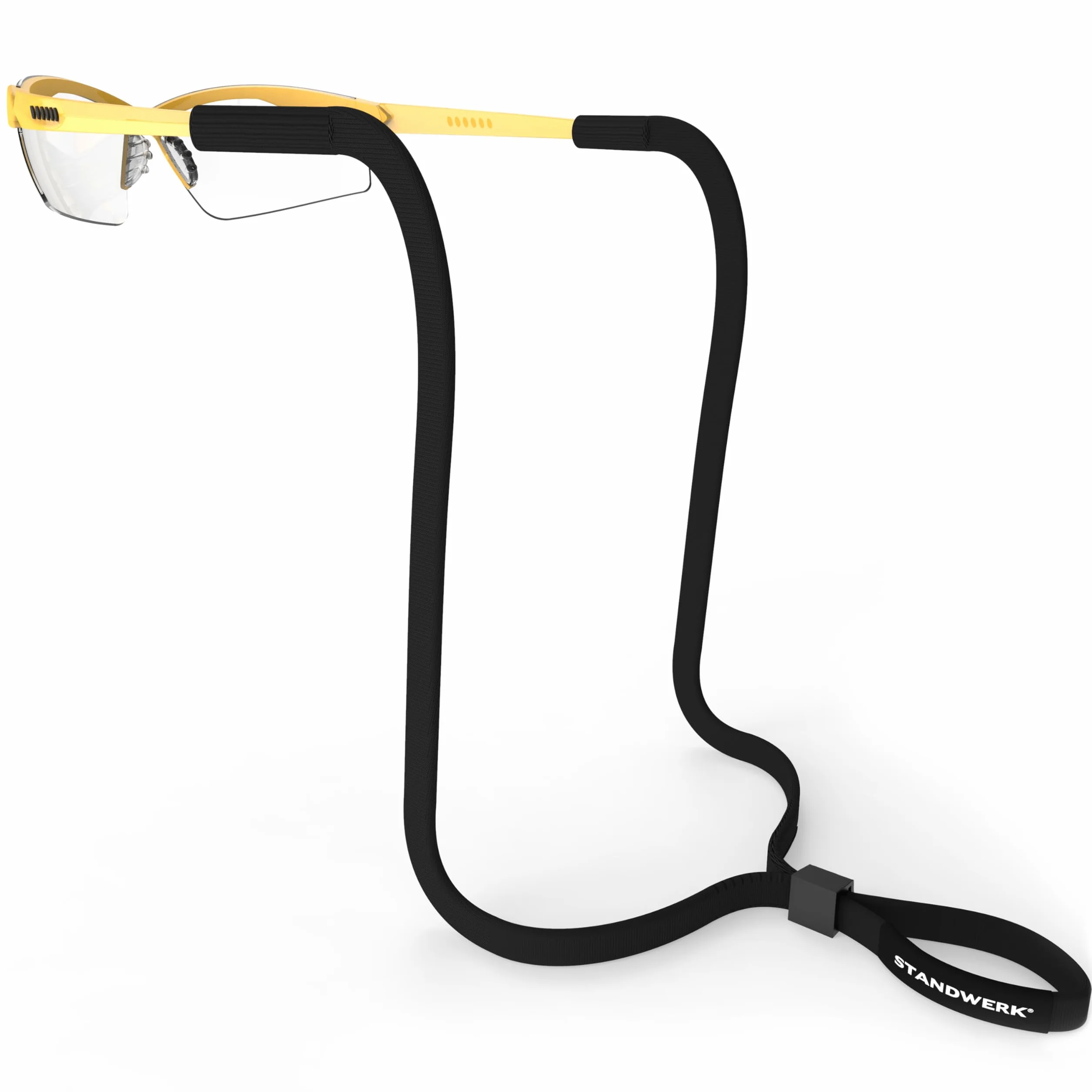 STANDWERK® Basic pasek na okulary – idealnie regulowany pasek na okulary sportowe – uchwyt na okulary nadaje się do uprawiania sportu i spędzania wolnego czasu