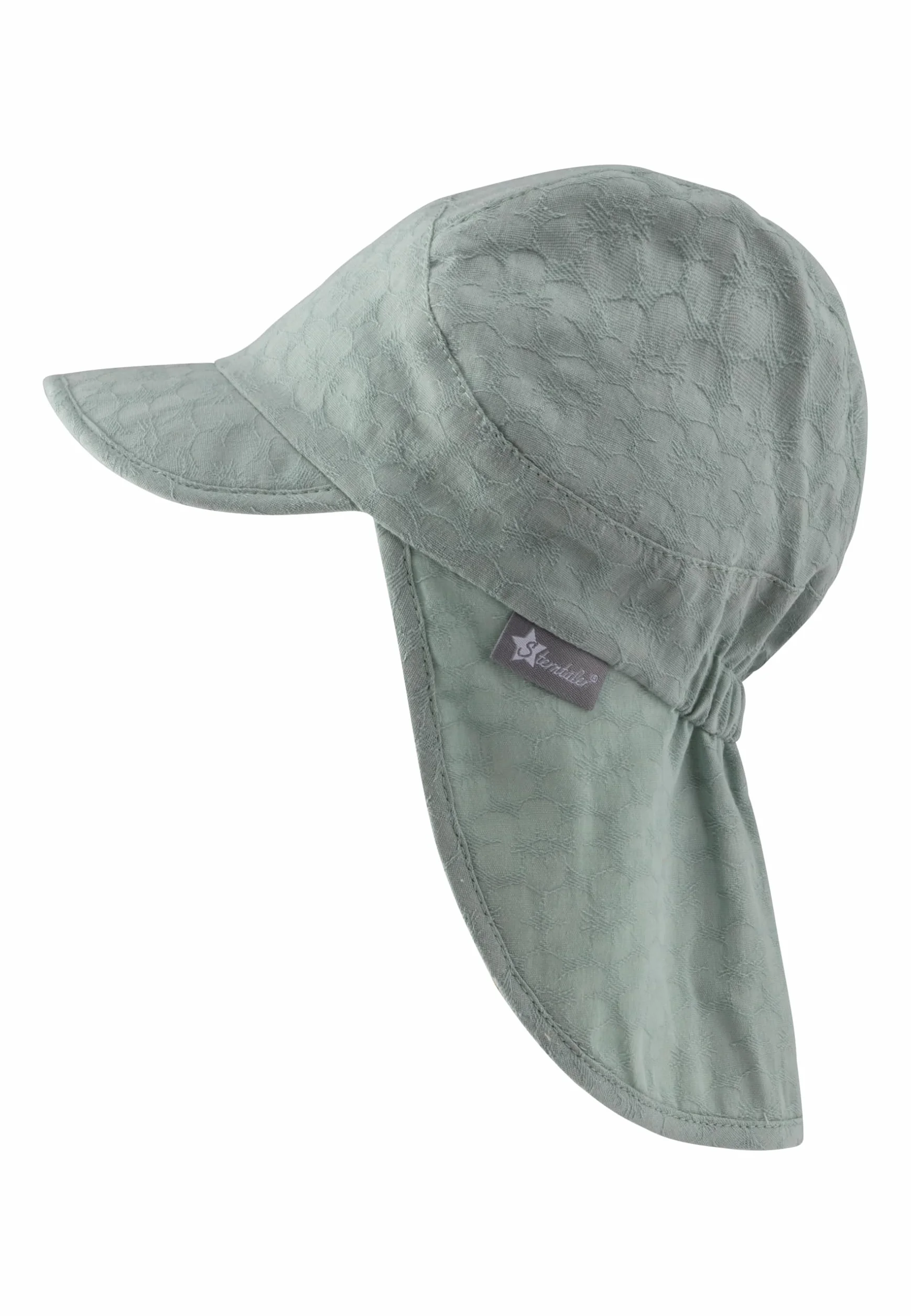 Sterntaler Kapelusz przeciwsłoneczny Dziewczynki Schirmmütze Mit Nackenschutz Aus Baumwolle Jacquard