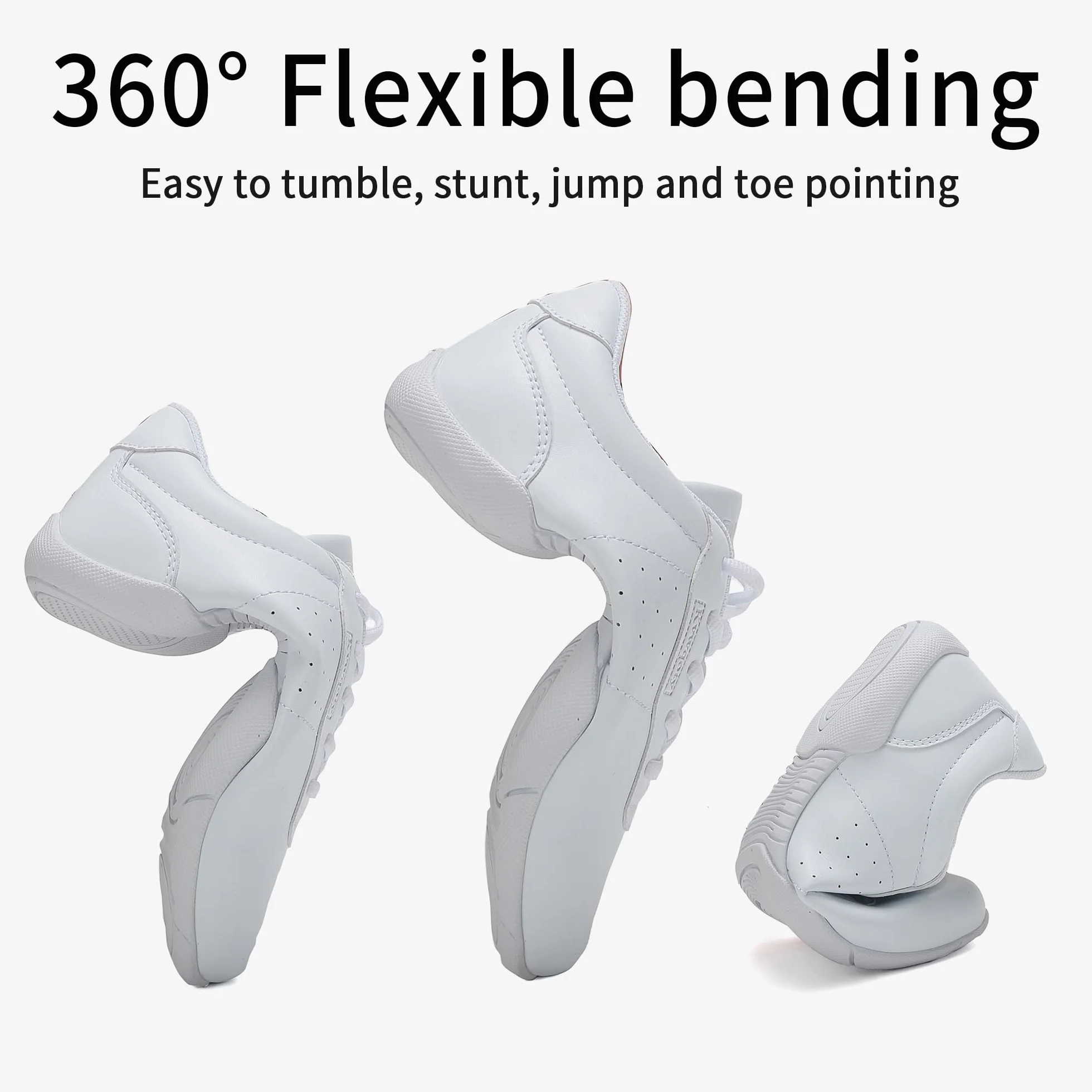 Cheer buty dla dziewcząt cheerleaderek taniec trampki dla kobiet elastyczne zawody praktyka buty gimnastyczne dorosły młodzież dziecko