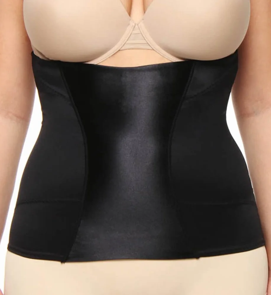 Maidenform Damska bielizna modelująca brzuch wyszczuplająca talię, wyszczuplająca talię, ultra mocna bielizna modelująca, Czarny, M