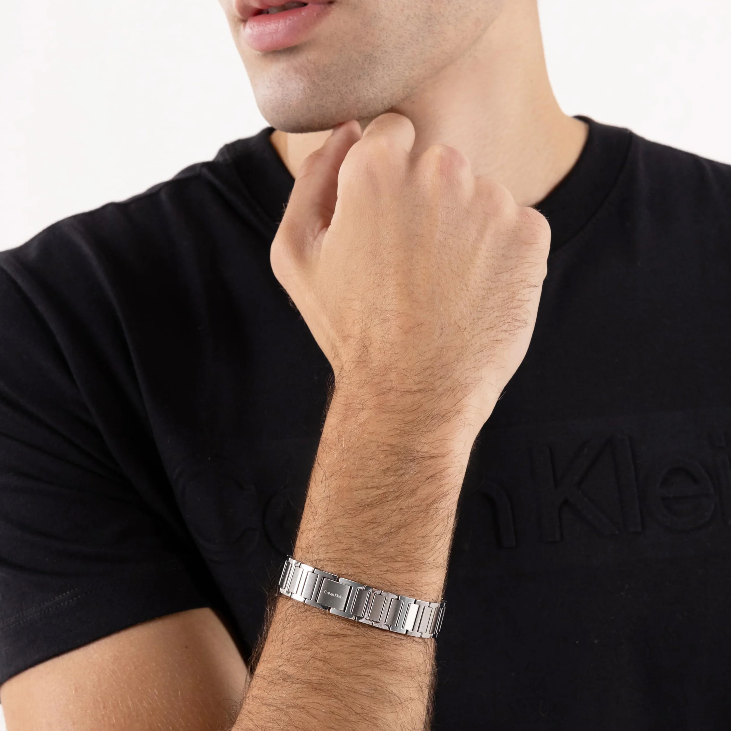 Calvin Klein ELECTRIC Kolekcja męska bransoletka z łańcuszkiem ze stali nierdzewnej 35100006