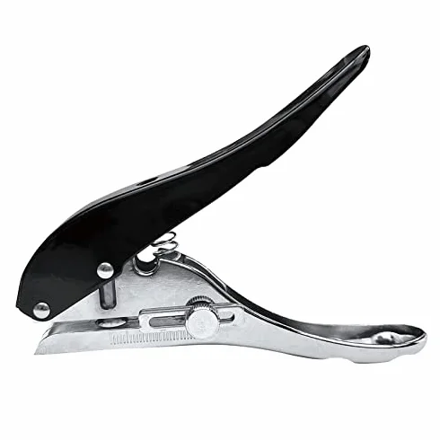 Pojedynczy dziurkacz, Dziurkacz 8 mm Papierowy Heavy Duty Przenośny Ręczny