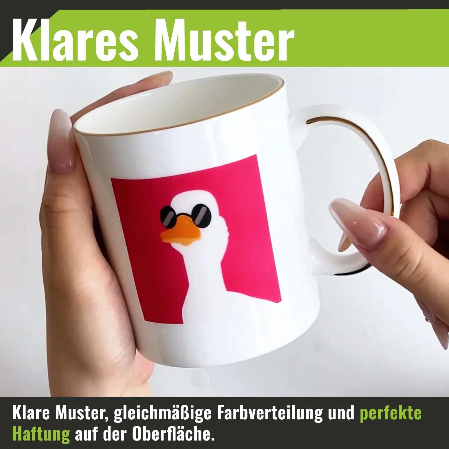 Kamo Przezroczysta folia do druku atramentowego A4 – 20 arkuszy folii dekoracyjnej do ceramiki, szkła, kubków, świec, tworzywa sztucznego i modelarstwa, projektów "zrób to sam"