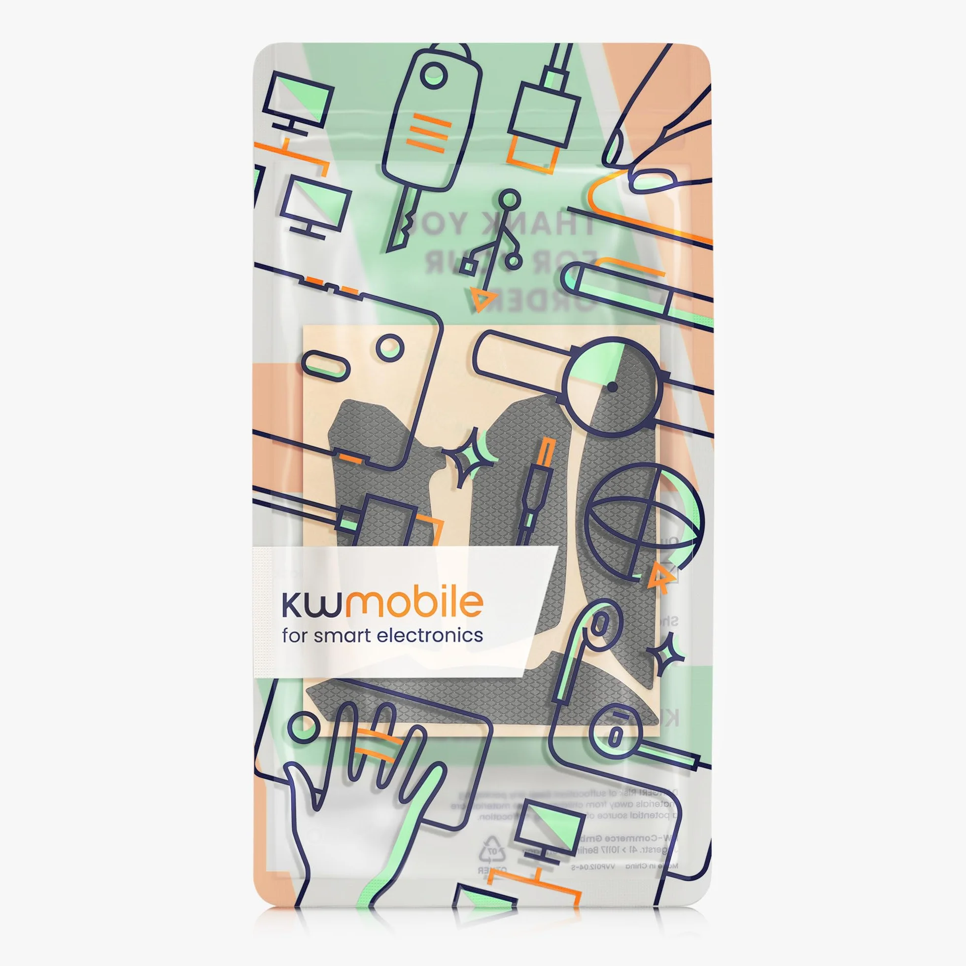 kwmobile Owijka do myszy Kompatybilna z Razer Viper V2 Pro - Antypoślizgowa imitacja skóry - Czarna