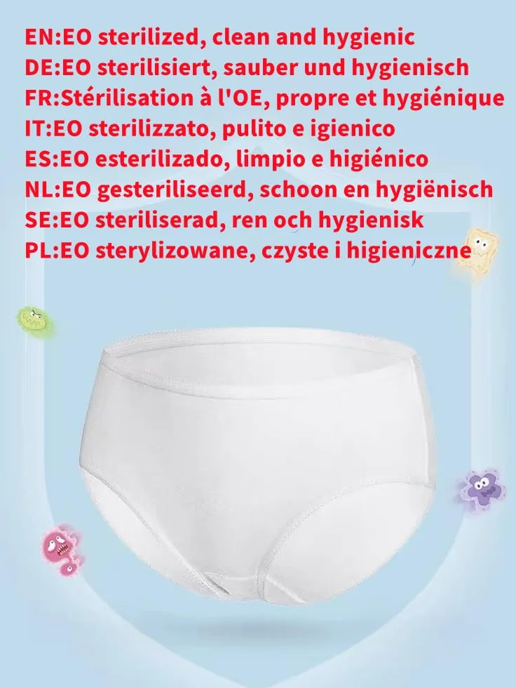 8 sztuk damskich majtek jednorazowych, z czystej bawełny, jednorazowe majtki, do szpitala, dla kobiet w ciąży, na poranne, do połogu, na podróż, miesiączkę, masaż, SPA, biały, XXL