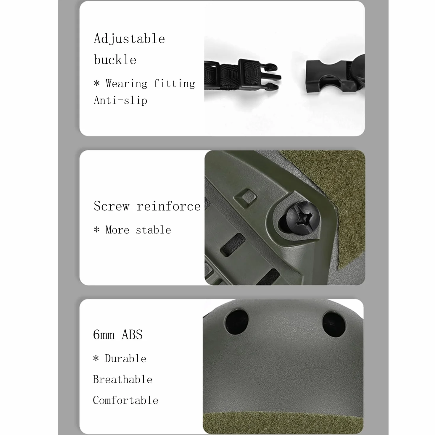 Kask taktyczny, airsoft wojskowy styl PJ szybki kask z goglem NVG do paintballu CQB (zielony + światło)