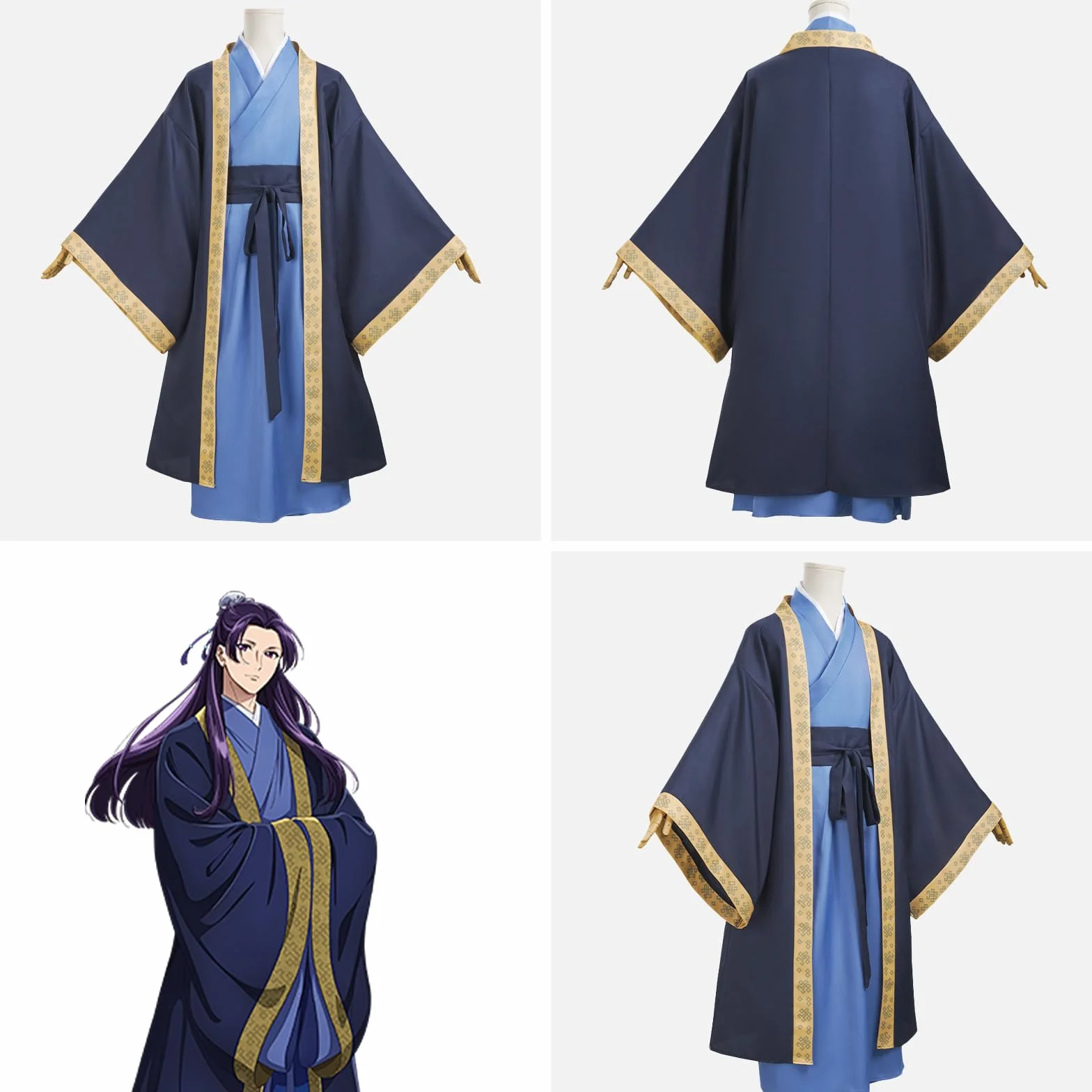Maomao/Jinshi kostium cosplay, Anime Hanfu dla dorosłych, cosplay Anime na Halloween, karnawał, imprezę